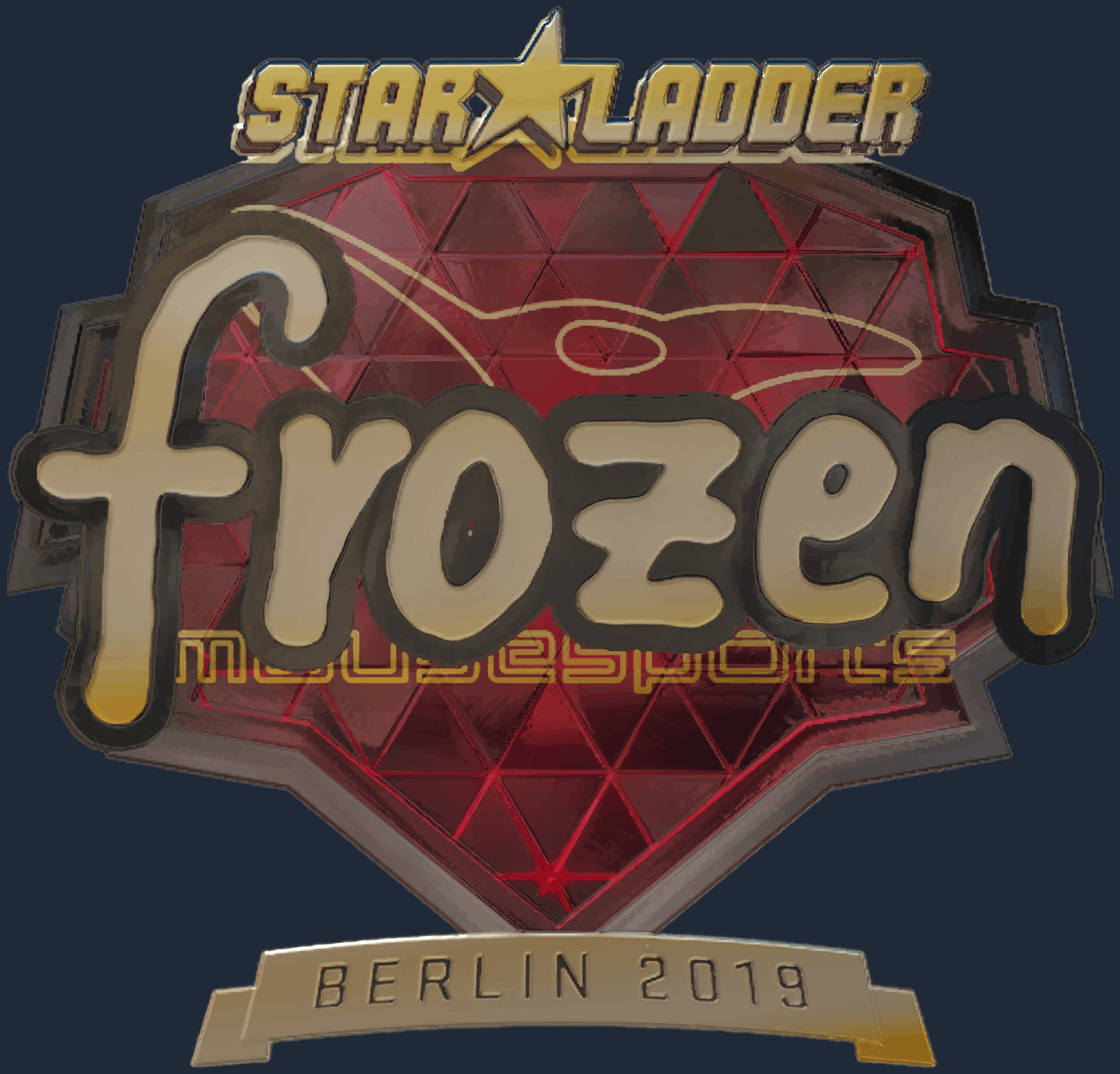 Sticker | frozen (Gold) | Berlin 2019 Image