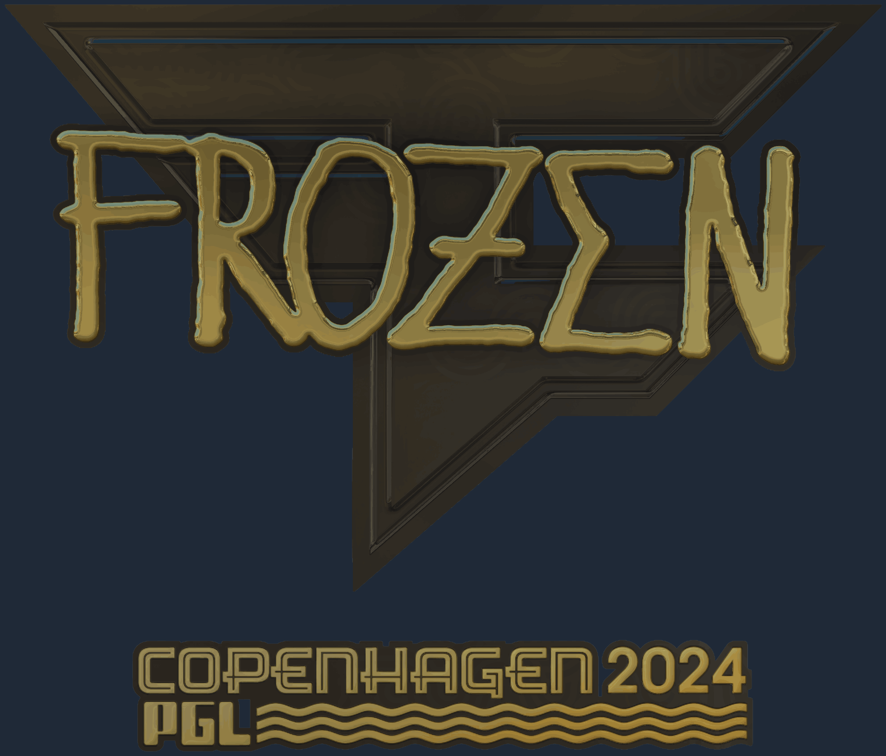 Sticker | frozen (Gold) | Copenhagen 2024 Image