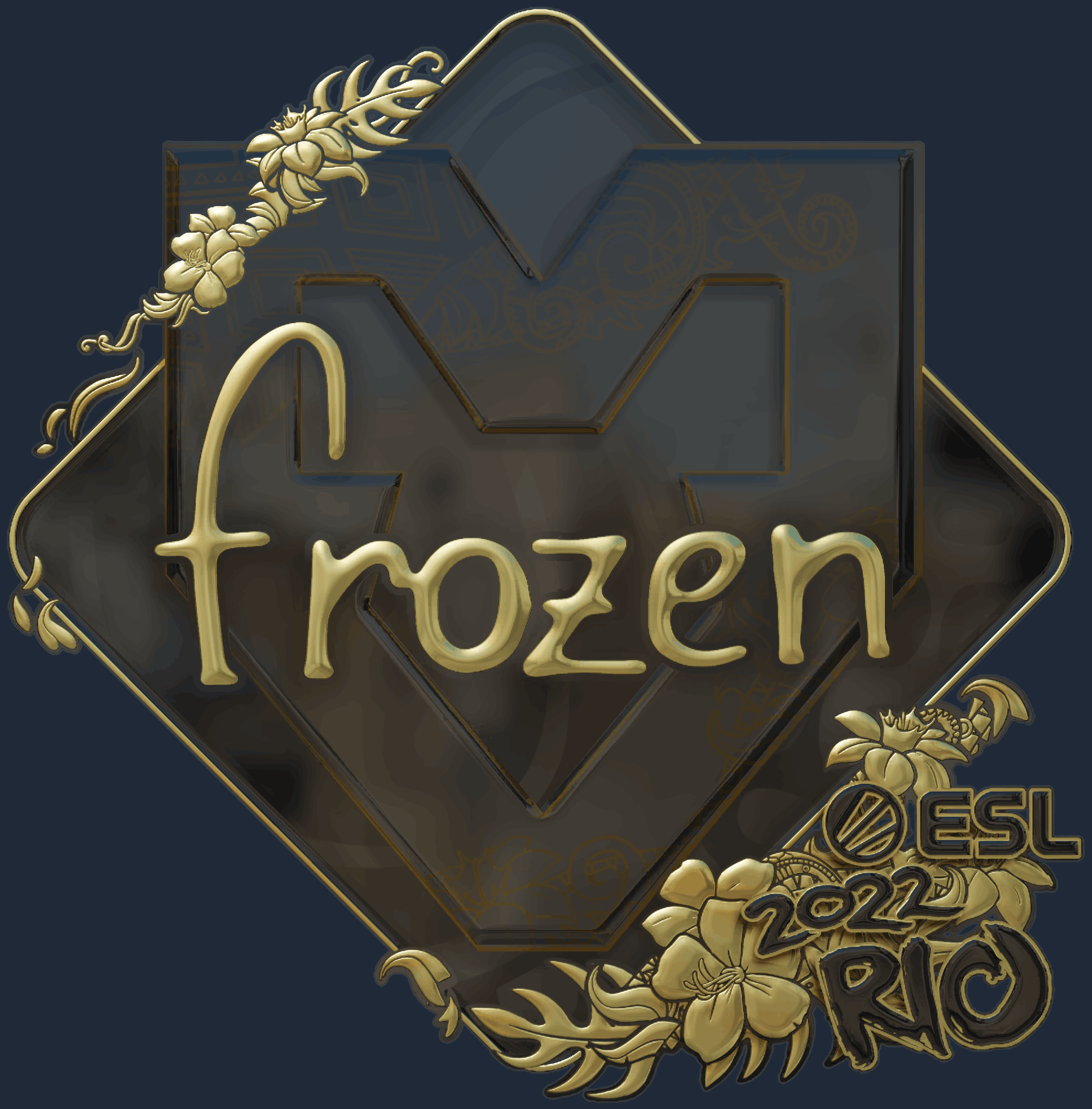 Sticker | frozen (Gold) | Rio 2022 Image
