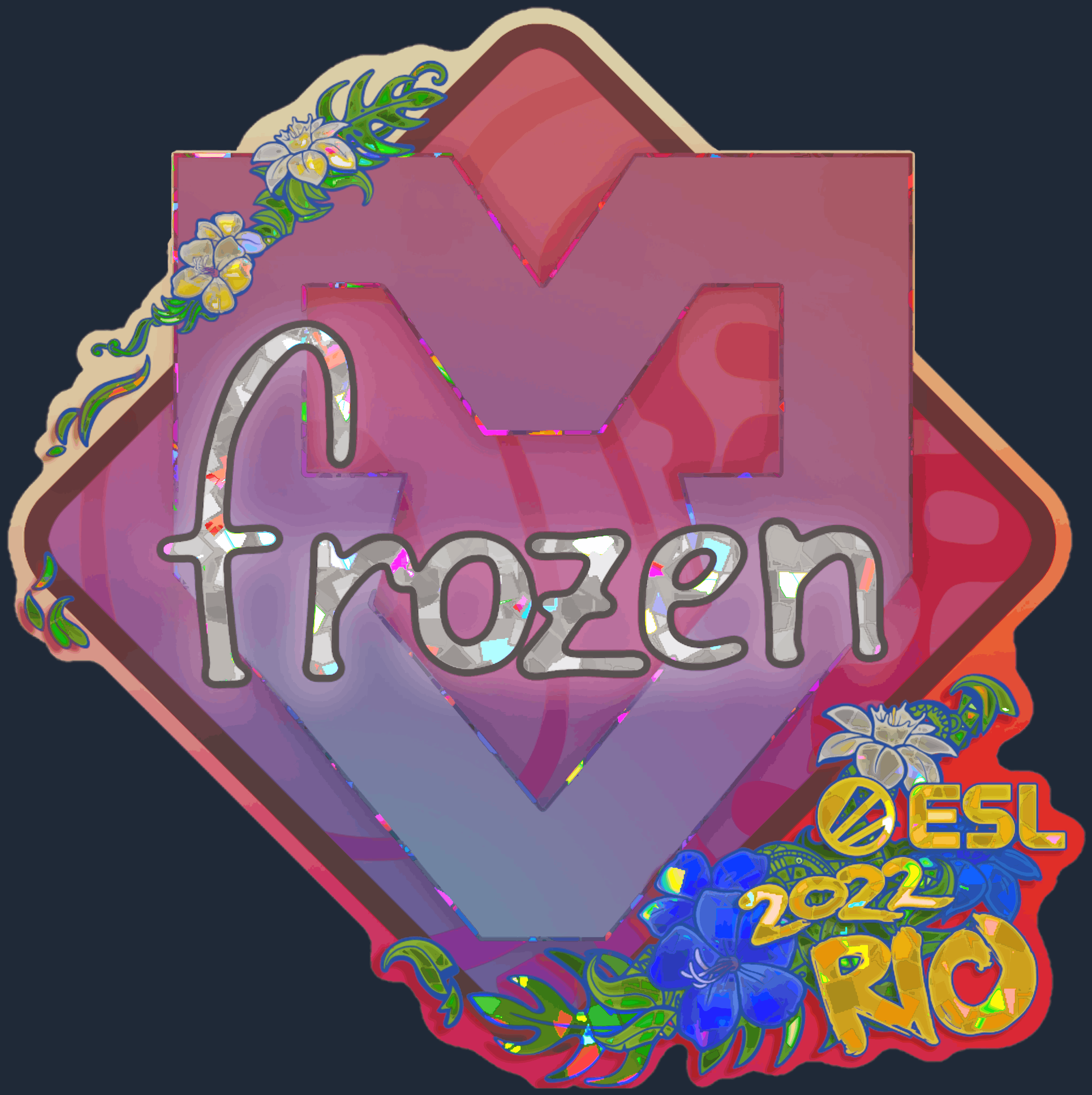 Sticker | frozen (Glitter) | Rio 2022 Image