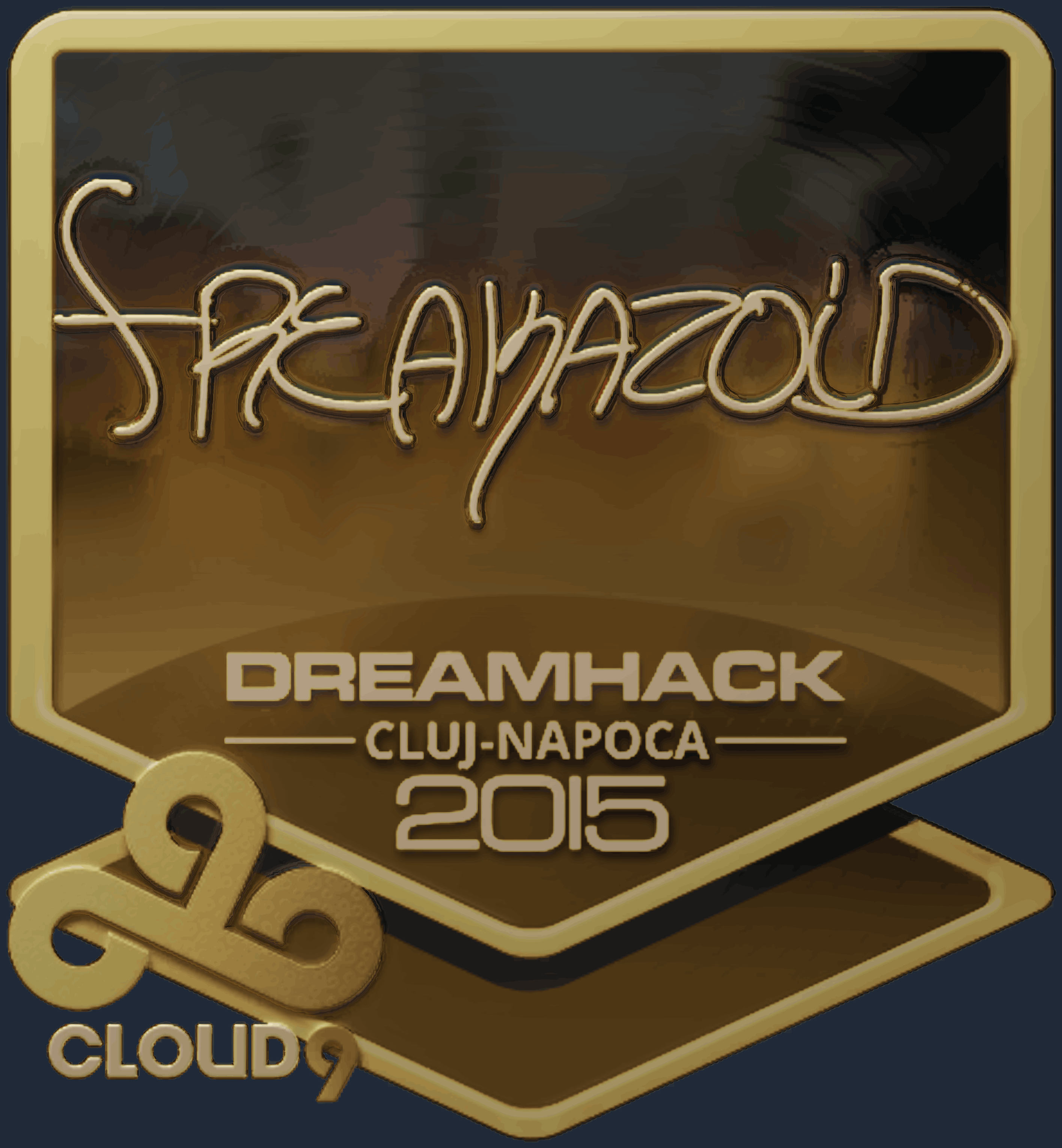 Sticker | freakazoid (Gold) | Cluj-Napoca 2015 Image