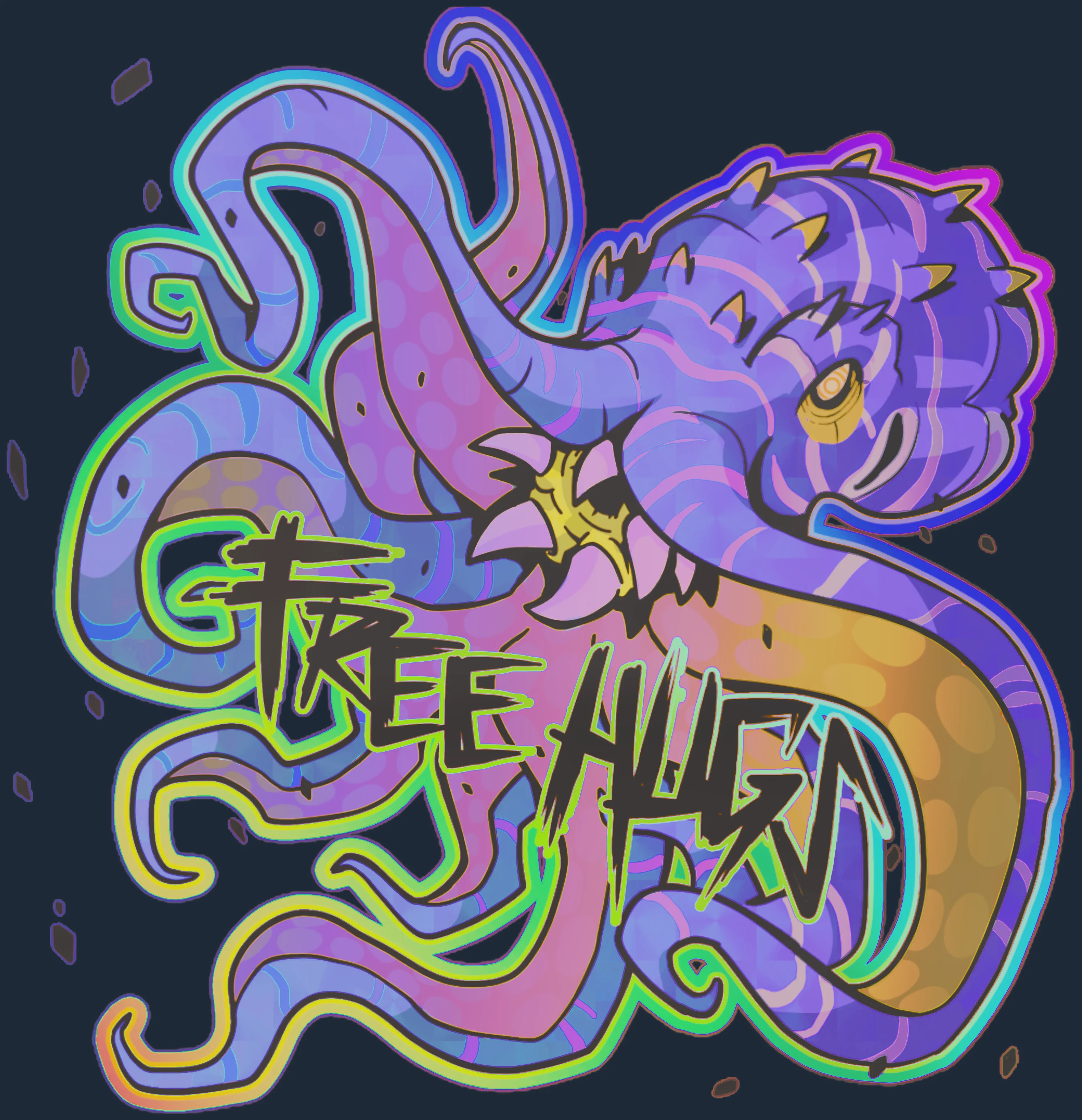 Sticker | Free Hugs (Holo) Image