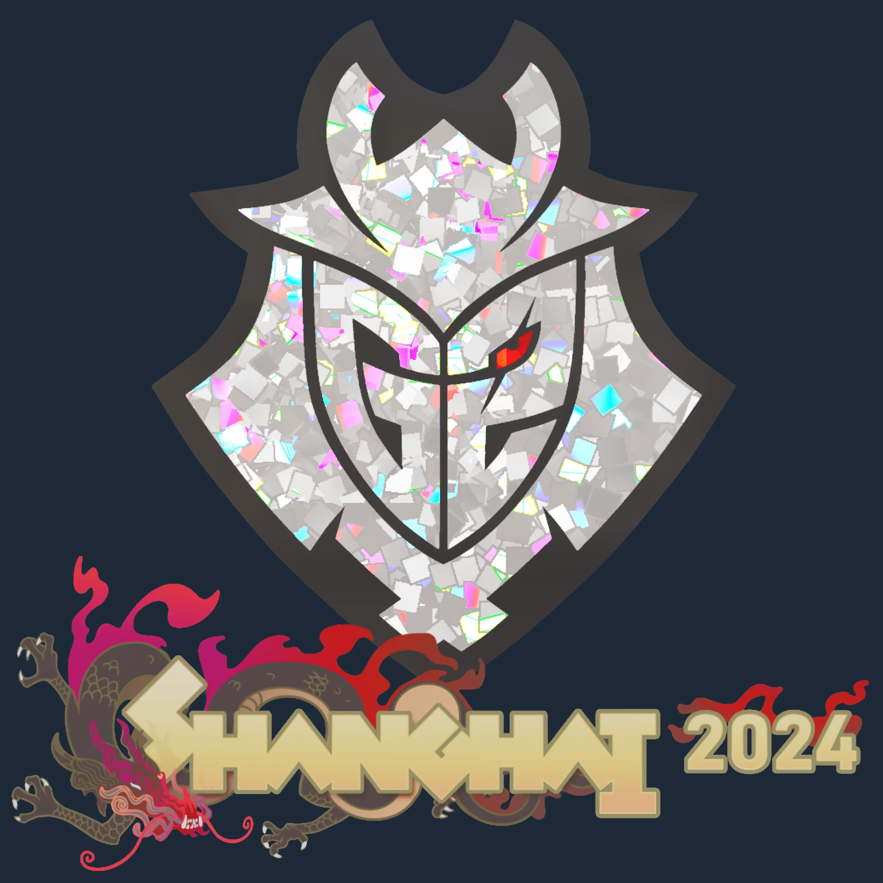 Sticker | G2 Esports (Glitter) | Shanghai 2024 Image