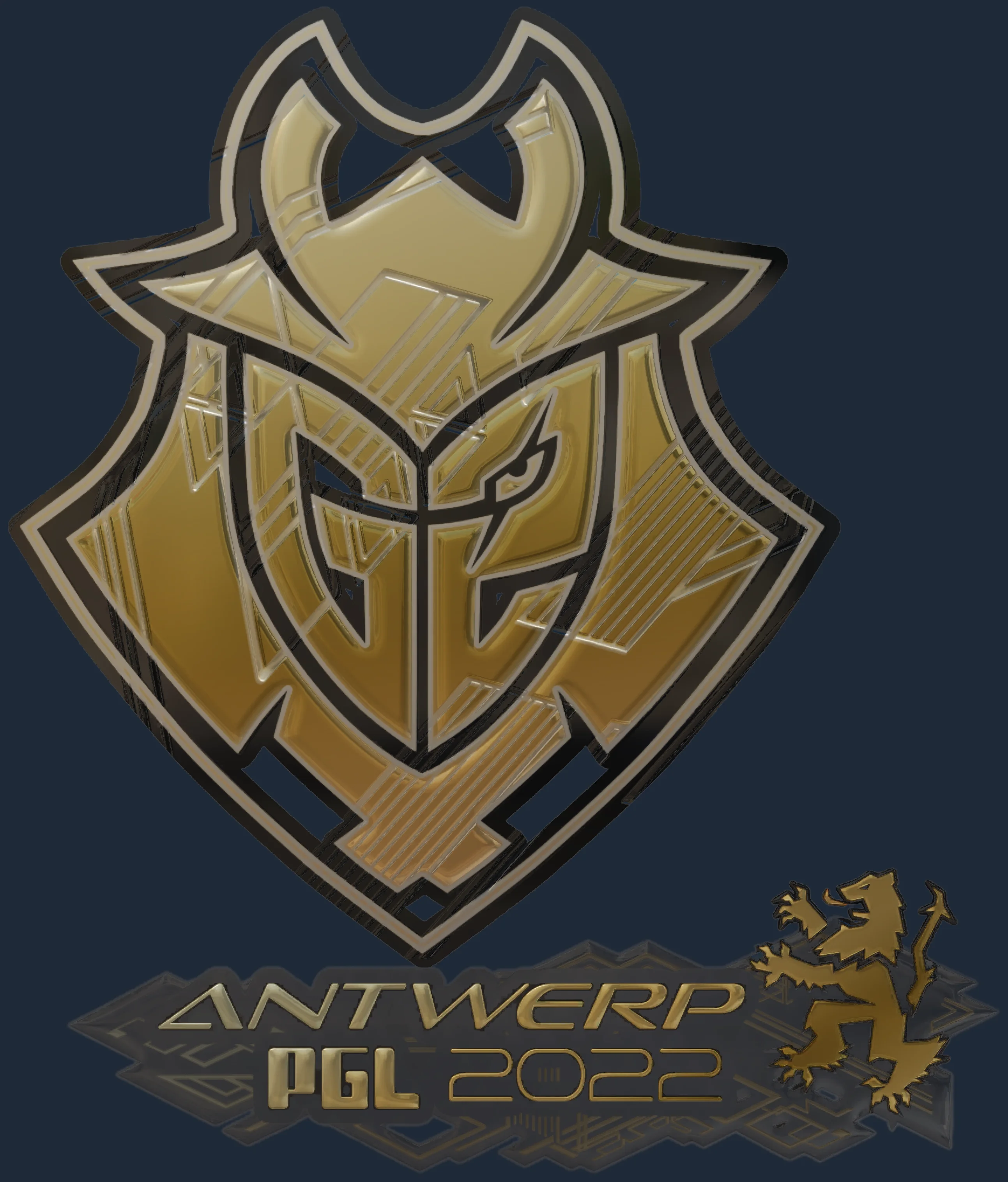 Sticker | G2 Esports (Gold) | Antwerp 2022 Image