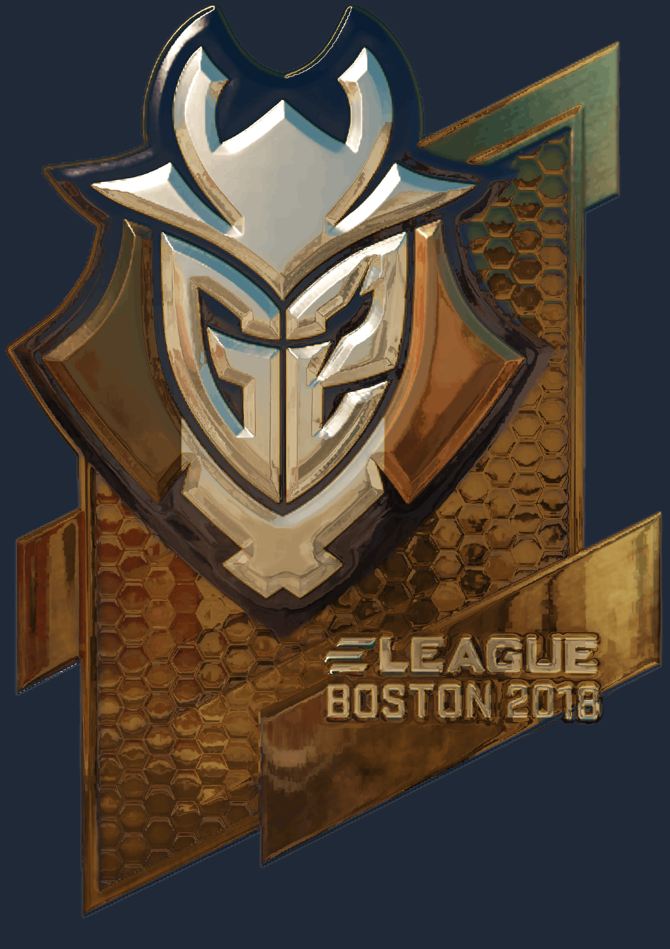 Sticker | G2 Esports (Gold) | Boston 2018 Image