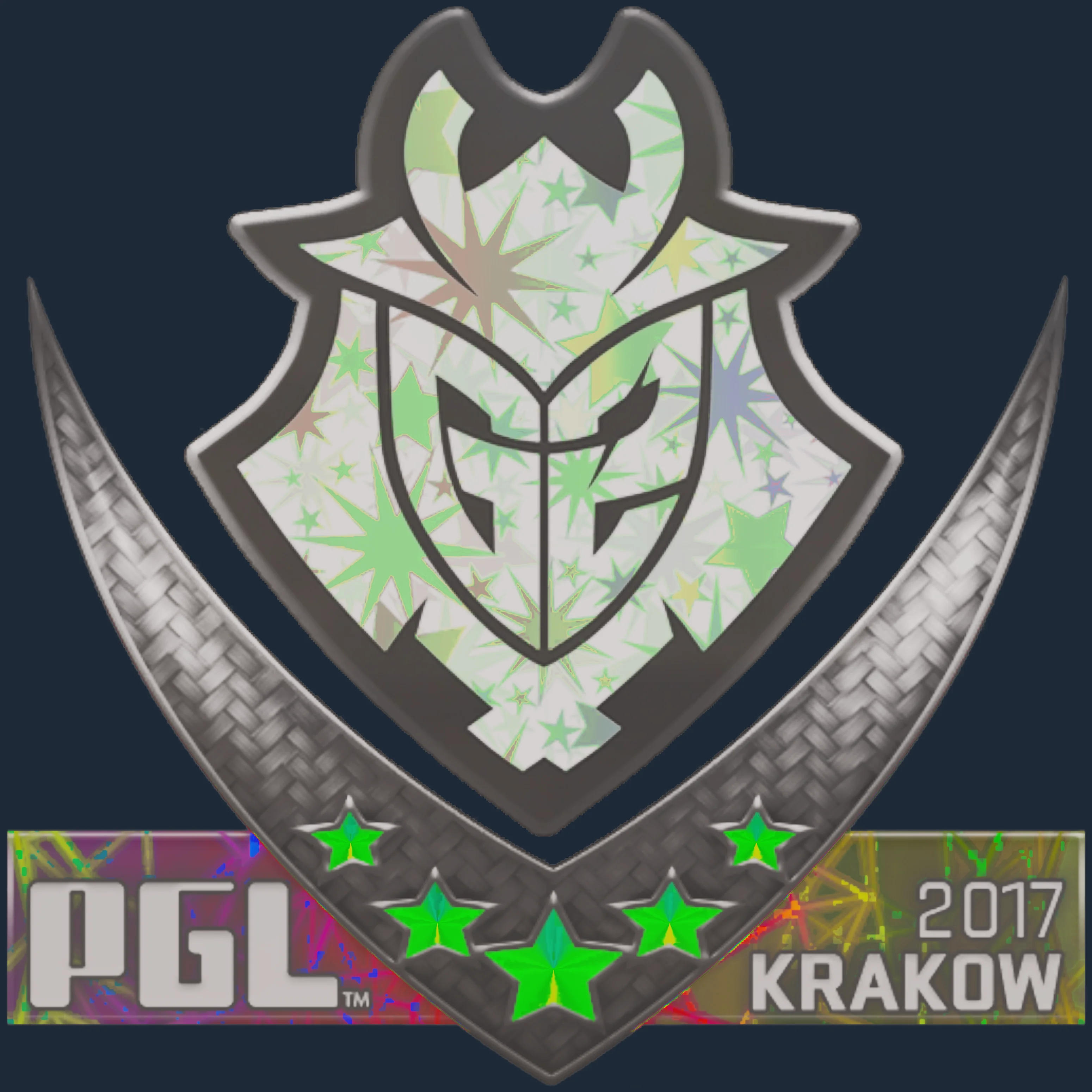 Sticker | G2 Esports (Holo) | Krakow 2017 Image