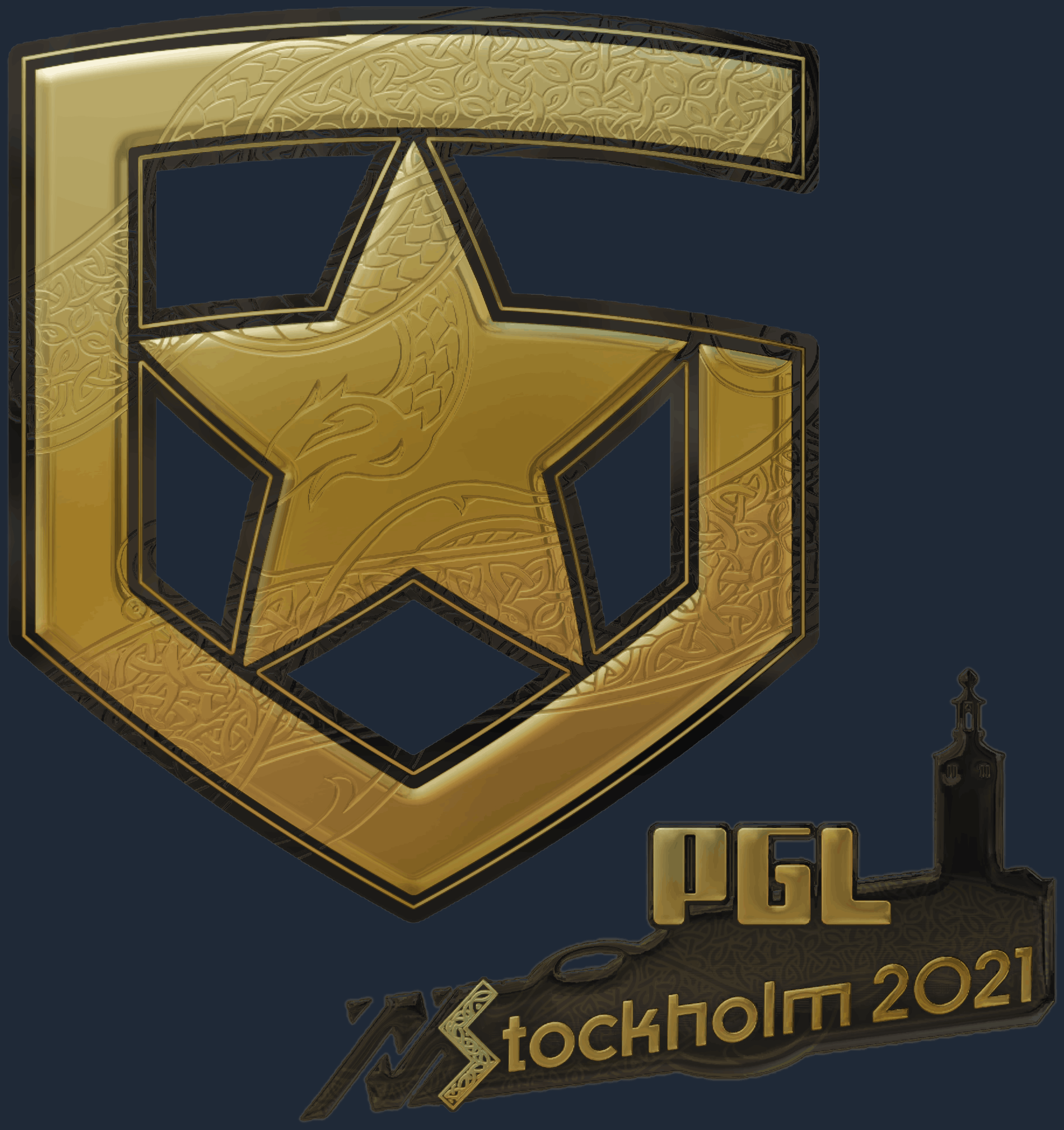 Sticker | Gambit Gaming (Gold) | Stockholm 2021 Image