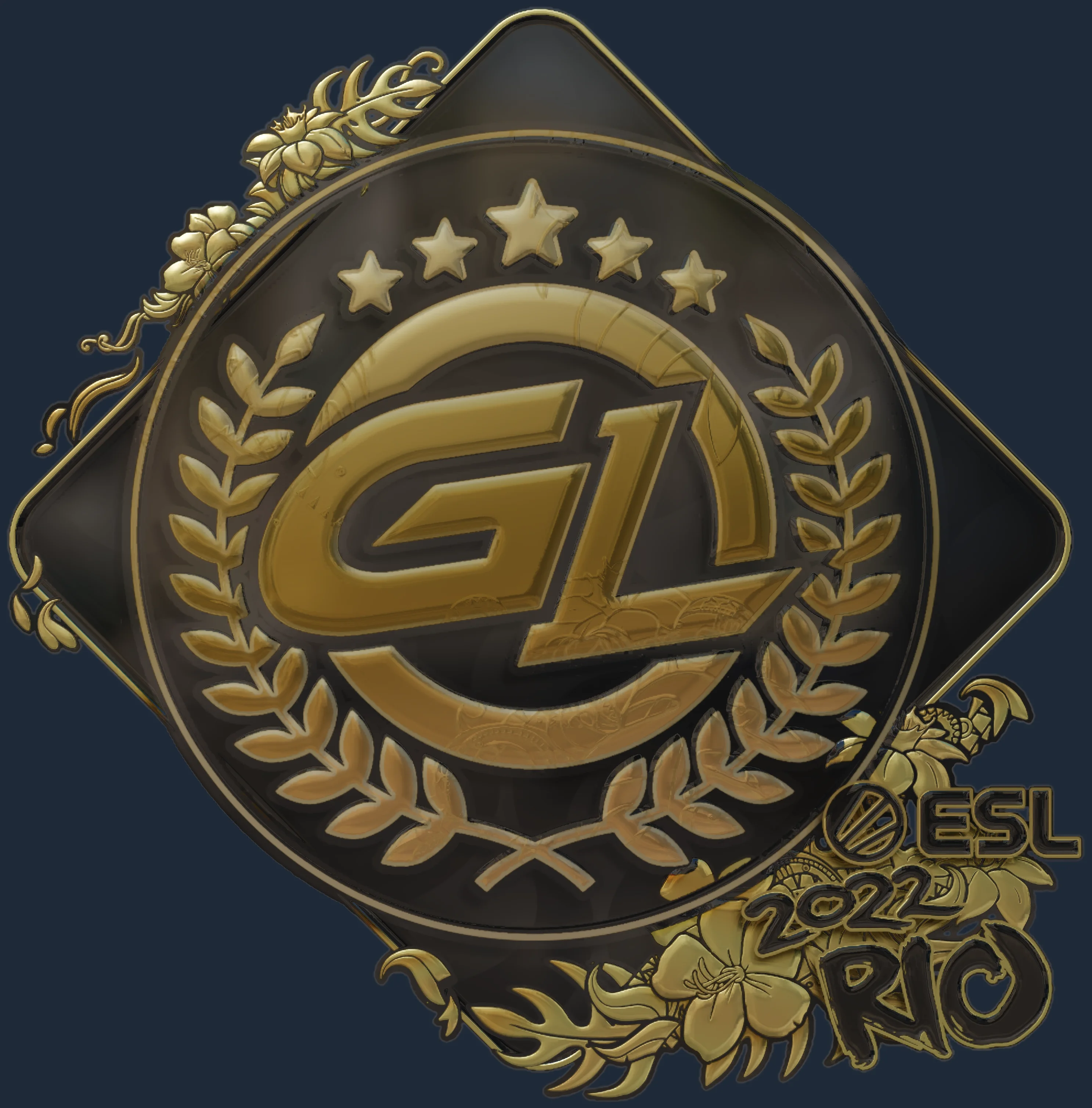 Sticker | GamerLegion (Gold) | Rio 2022 Image