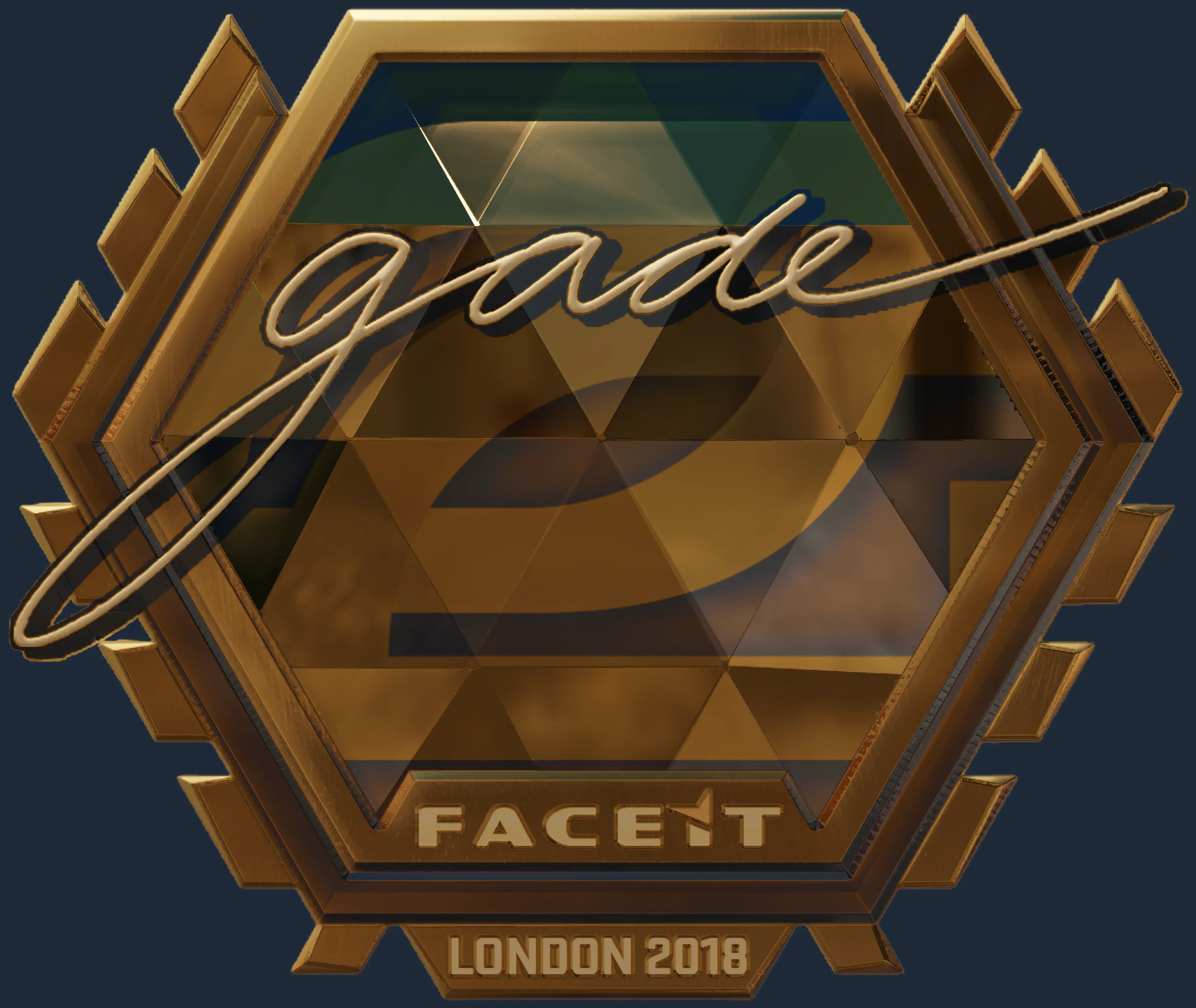 Sticker | gade (Gold) | London 2018 Image