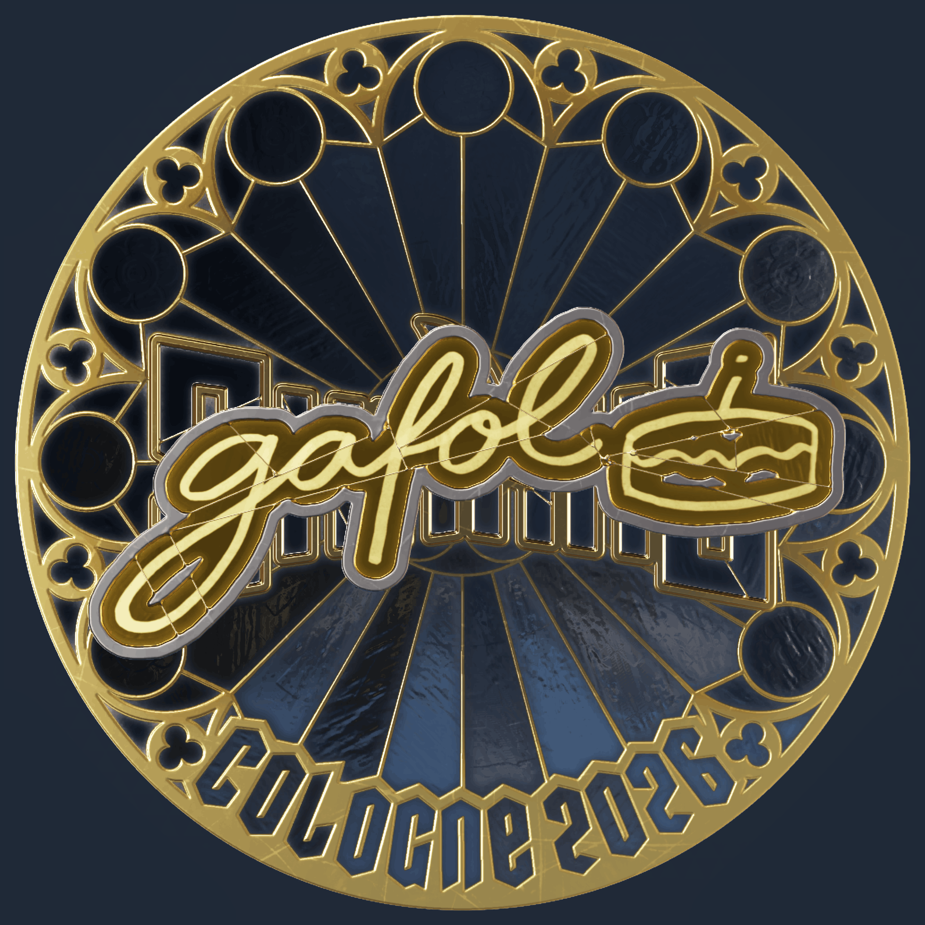 Sticker | gafolo (Gold) | Cologne 2026 Image