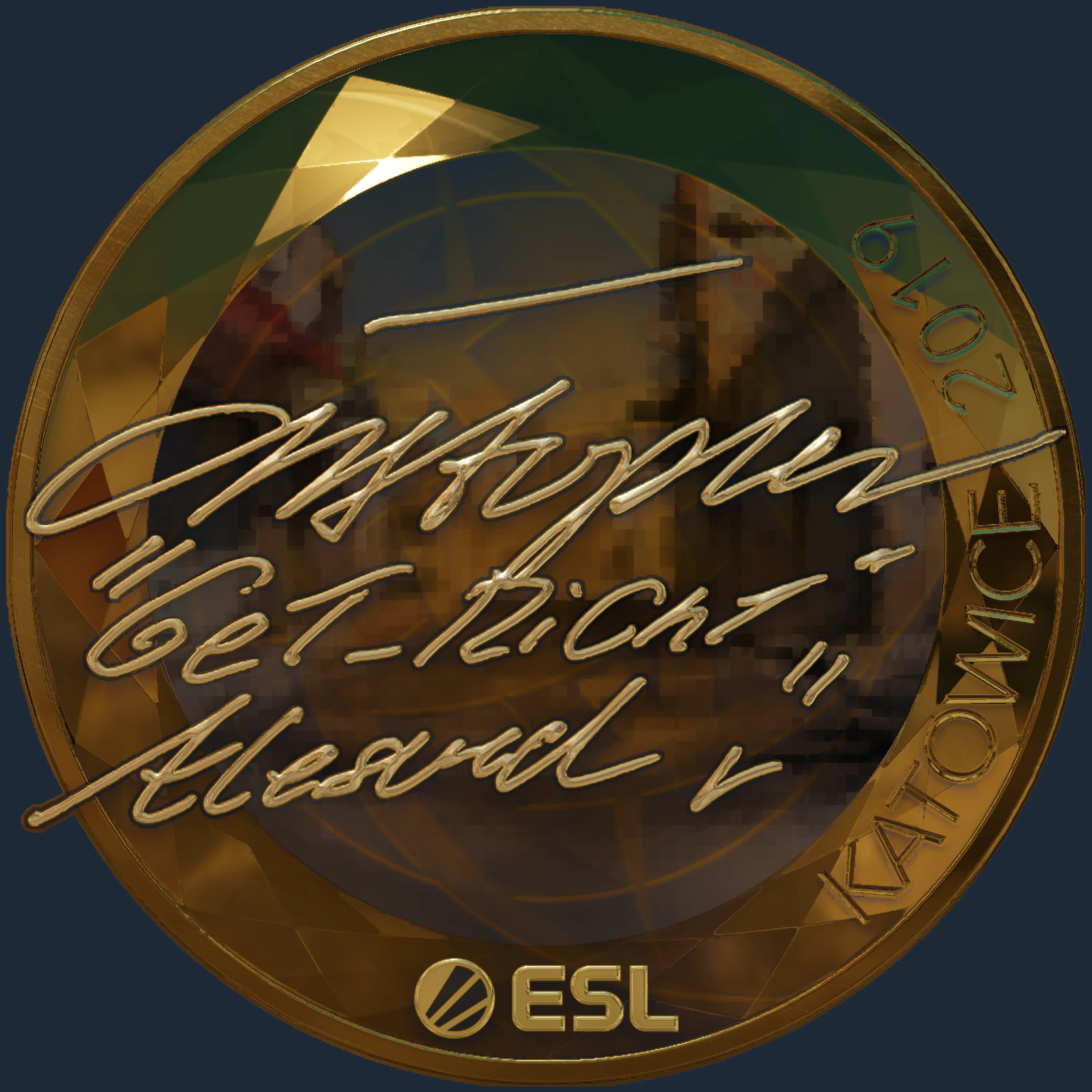 Sticker | GeT_RiGhT (Gold) | Katowice 2019 Image