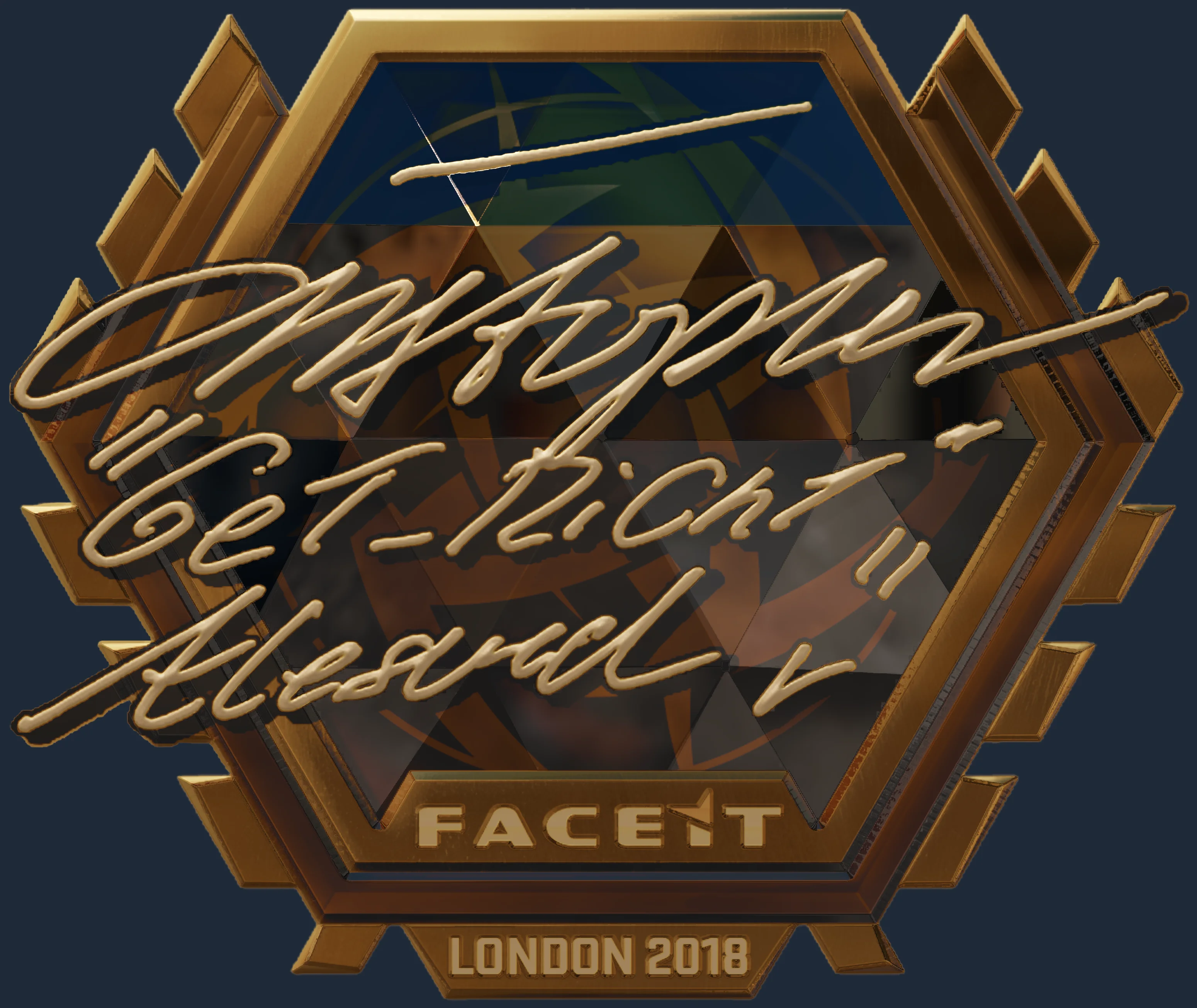 Sticker | GeT_RiGhT (Gold) | London 2018 Image