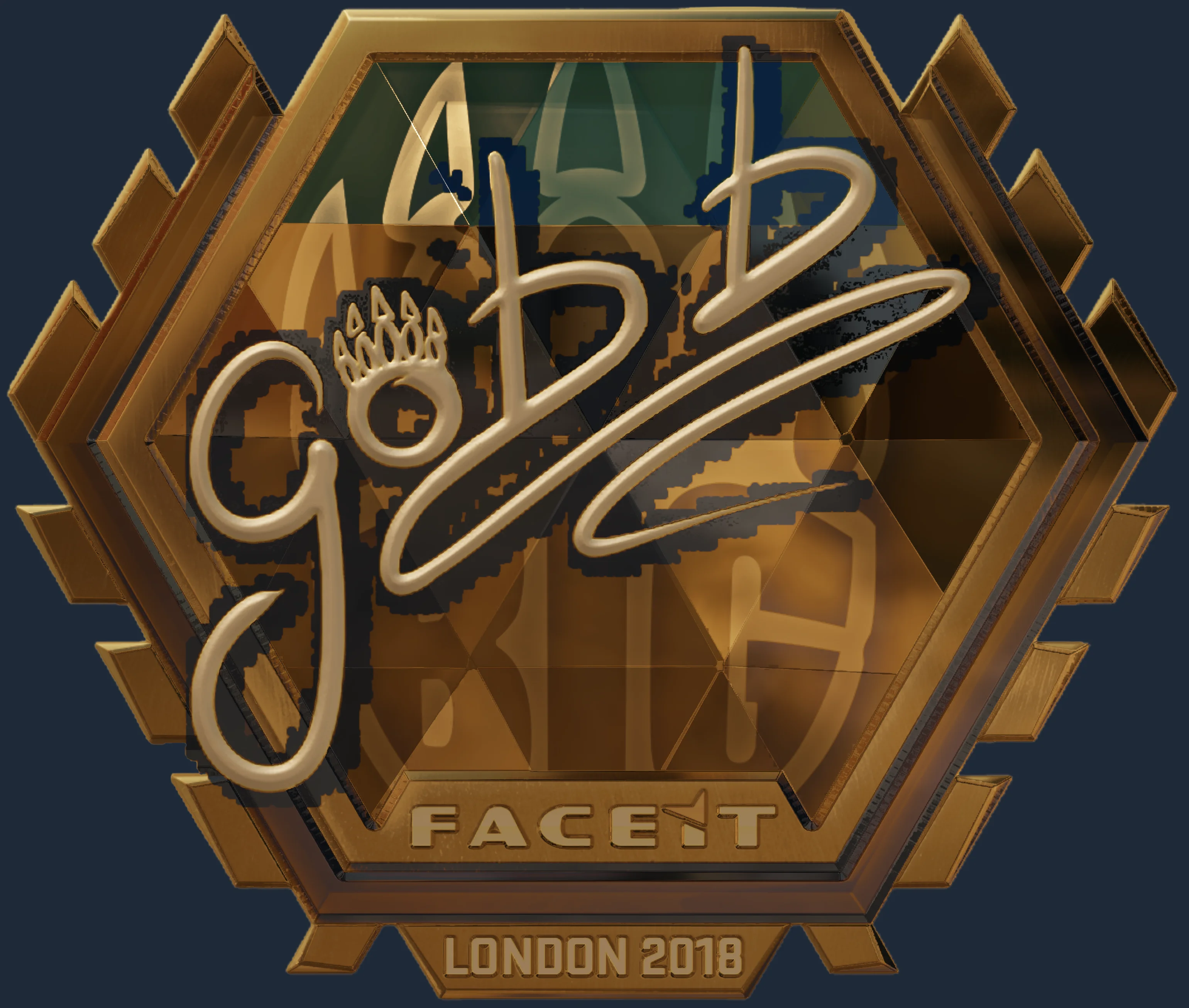 Sticker | gob b (Gold) | London 2018 Image