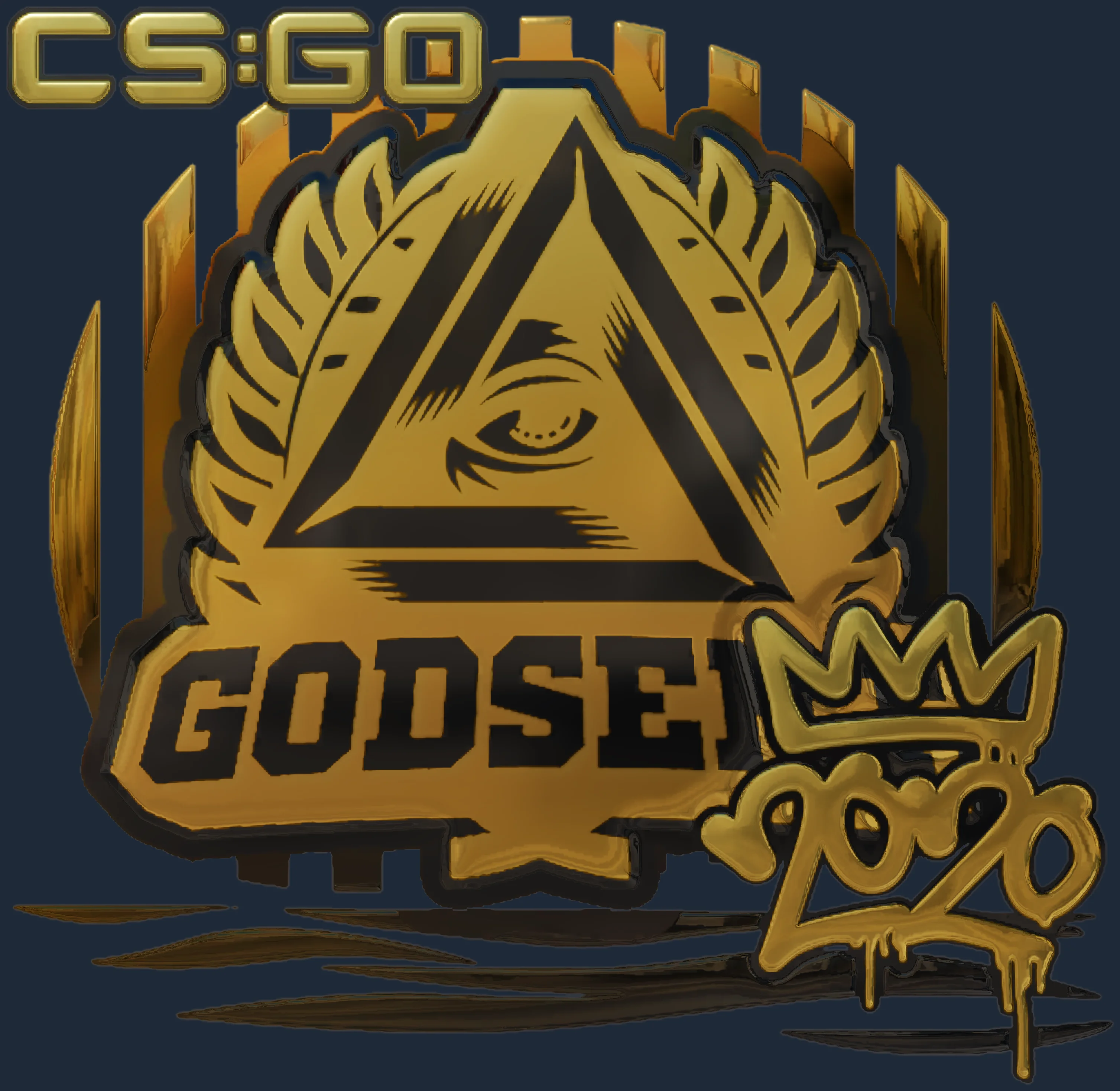 Sticker | GODSENT (Gold) | 2020 RMR Image