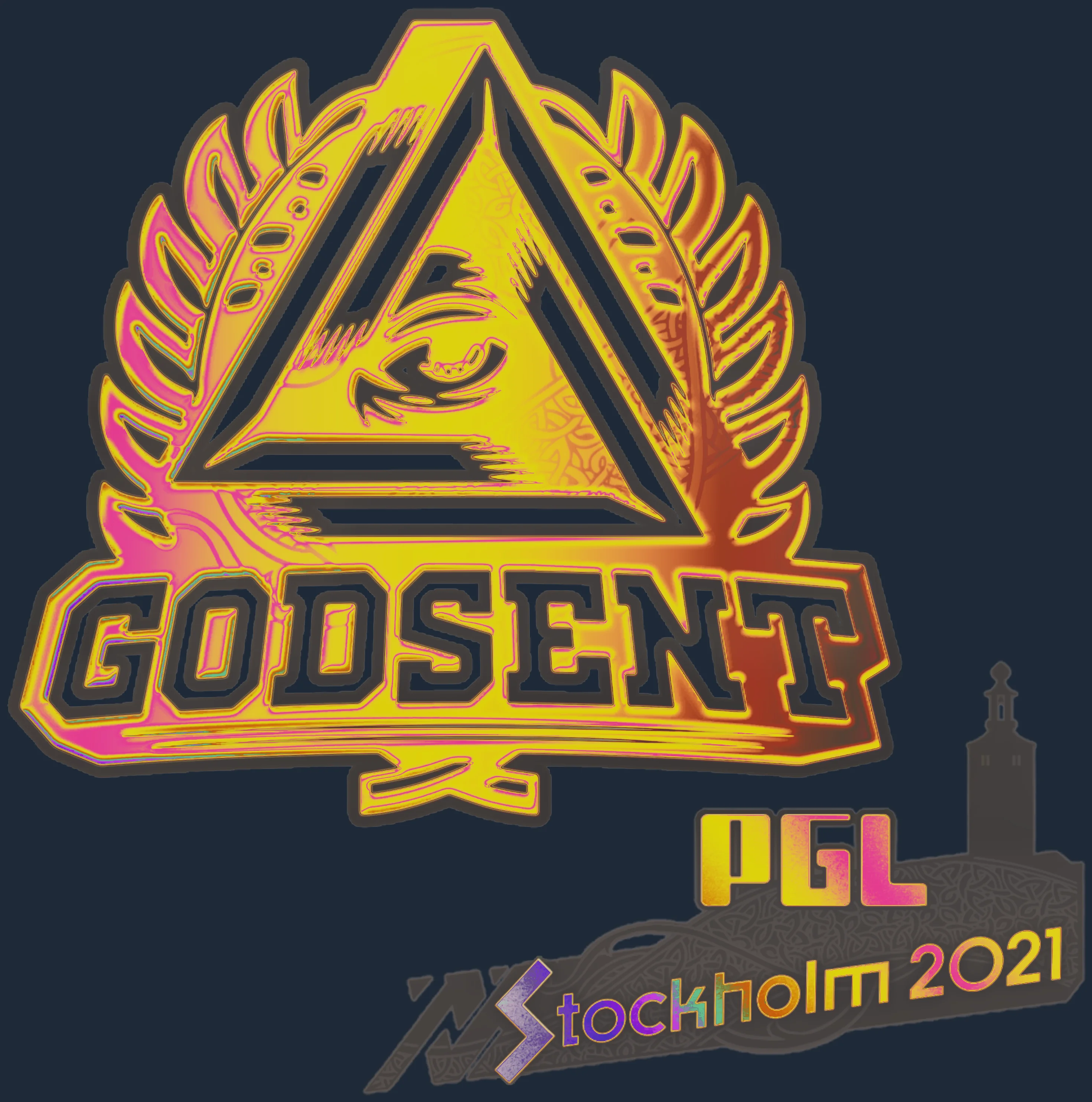 Sticker | GODSENT (Holo) | Stockholm 2021 Image