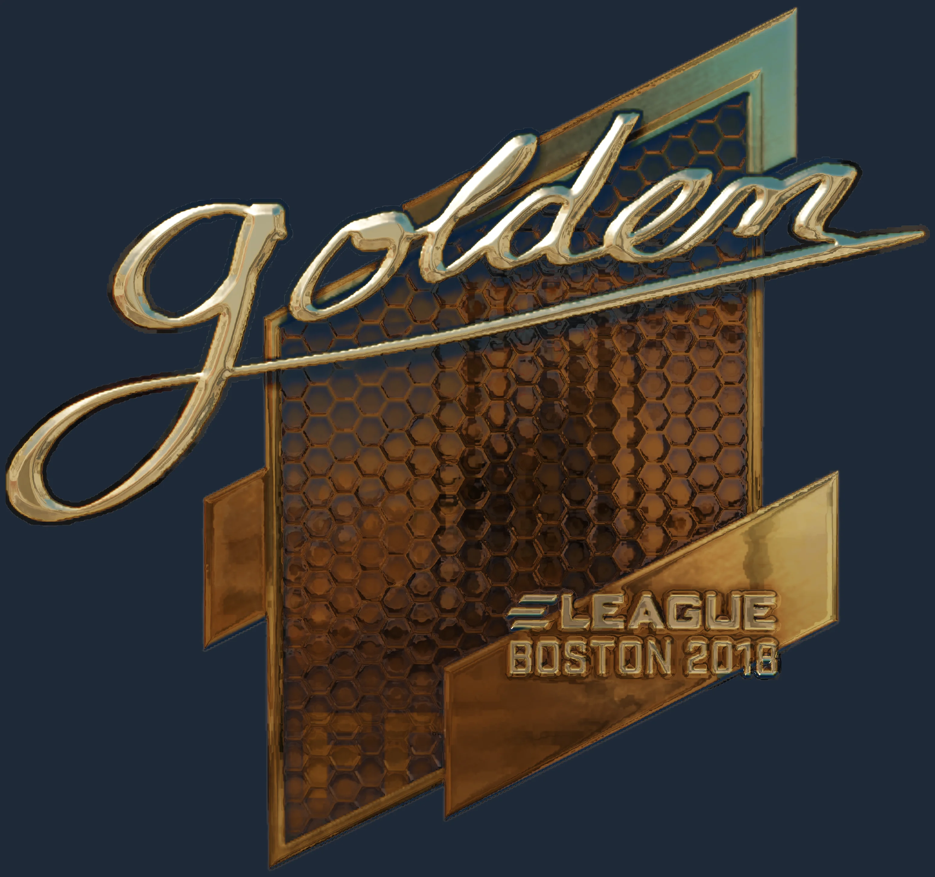 Sticker | Golden (Gold) | Boston 2018 Image