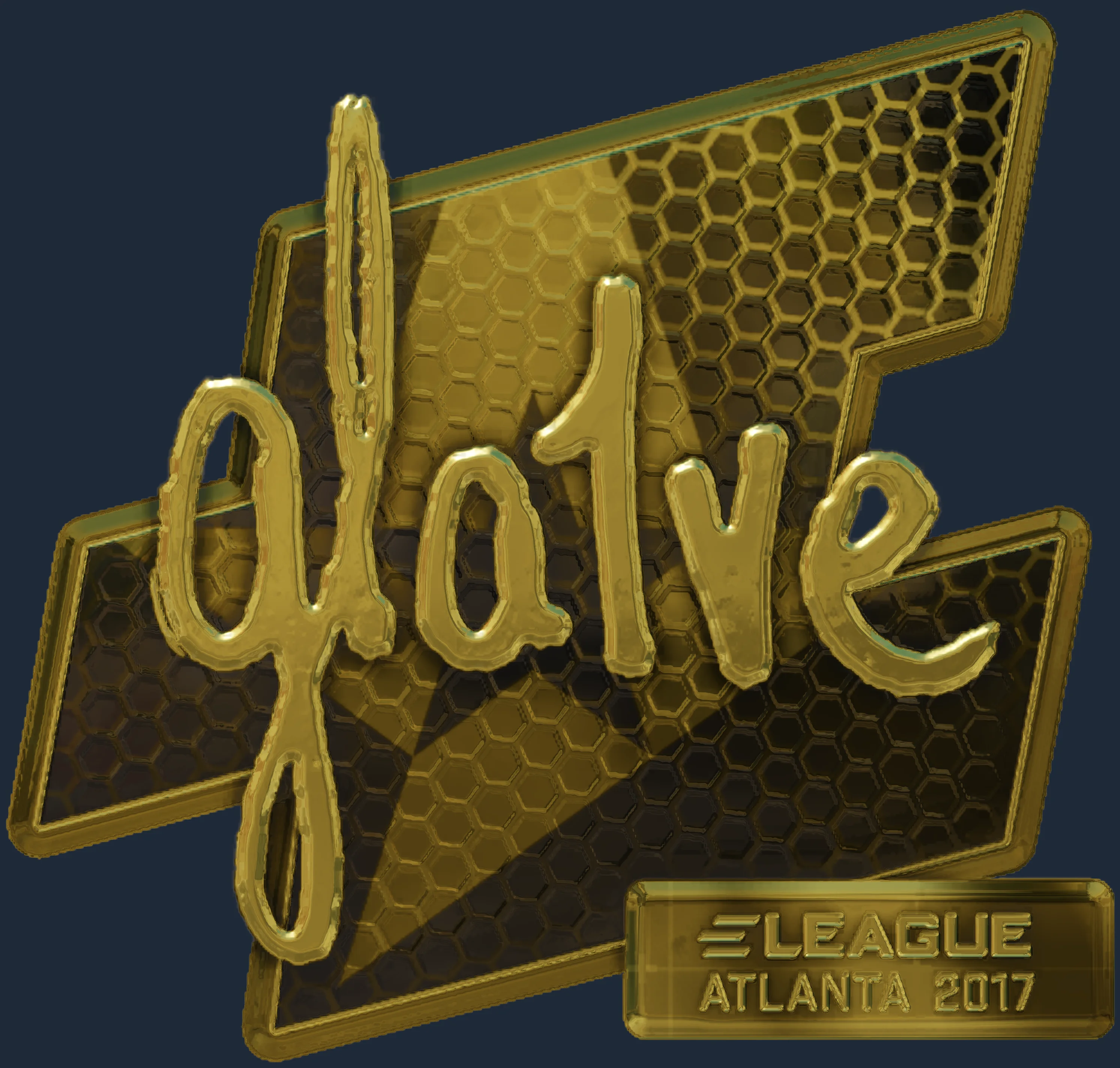 Sticker | gla1ve (Gold) | Atlanta 2017 Image