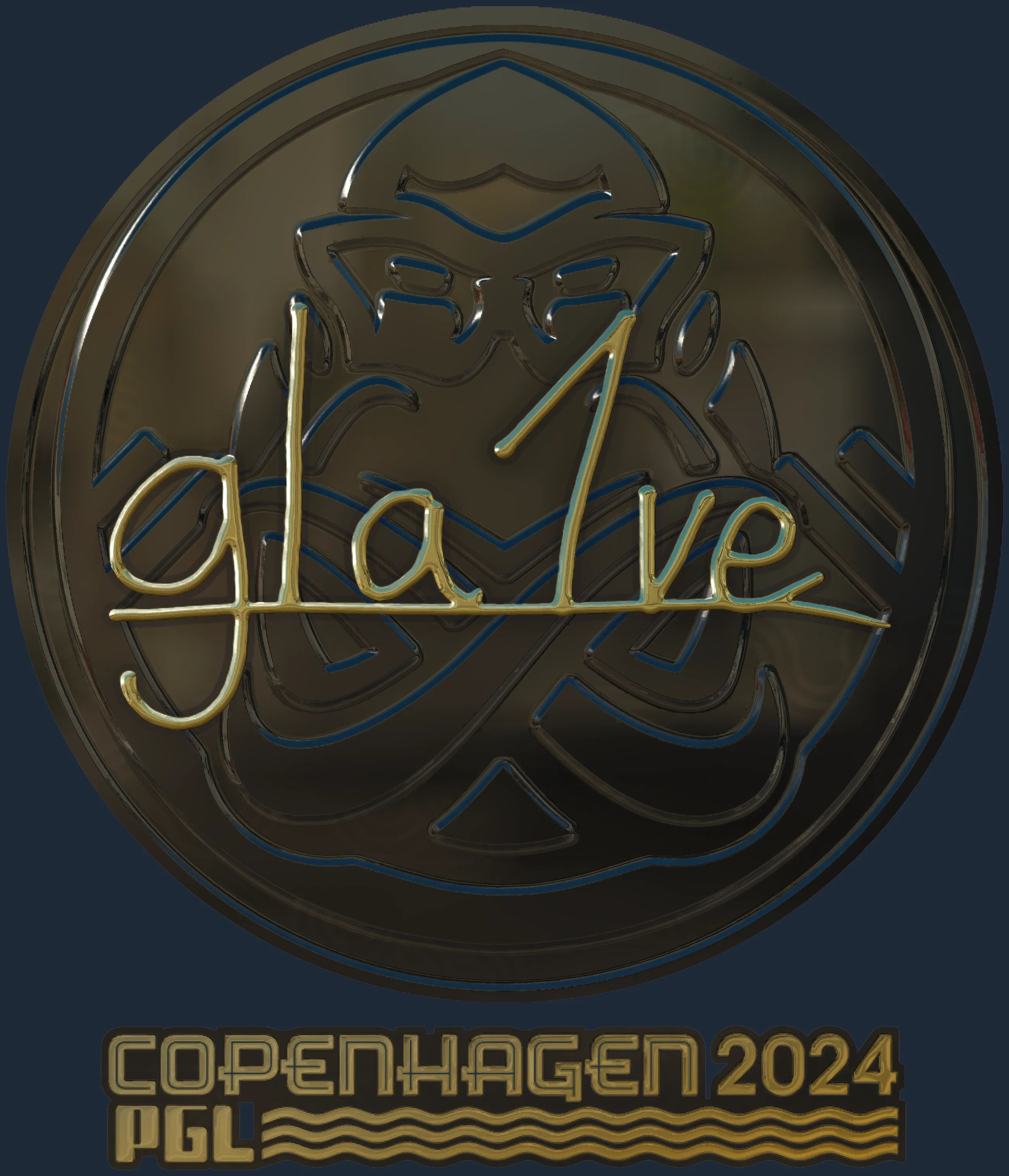 Sticker | gla1ve (Gold) | Copenhagen 2024 Image