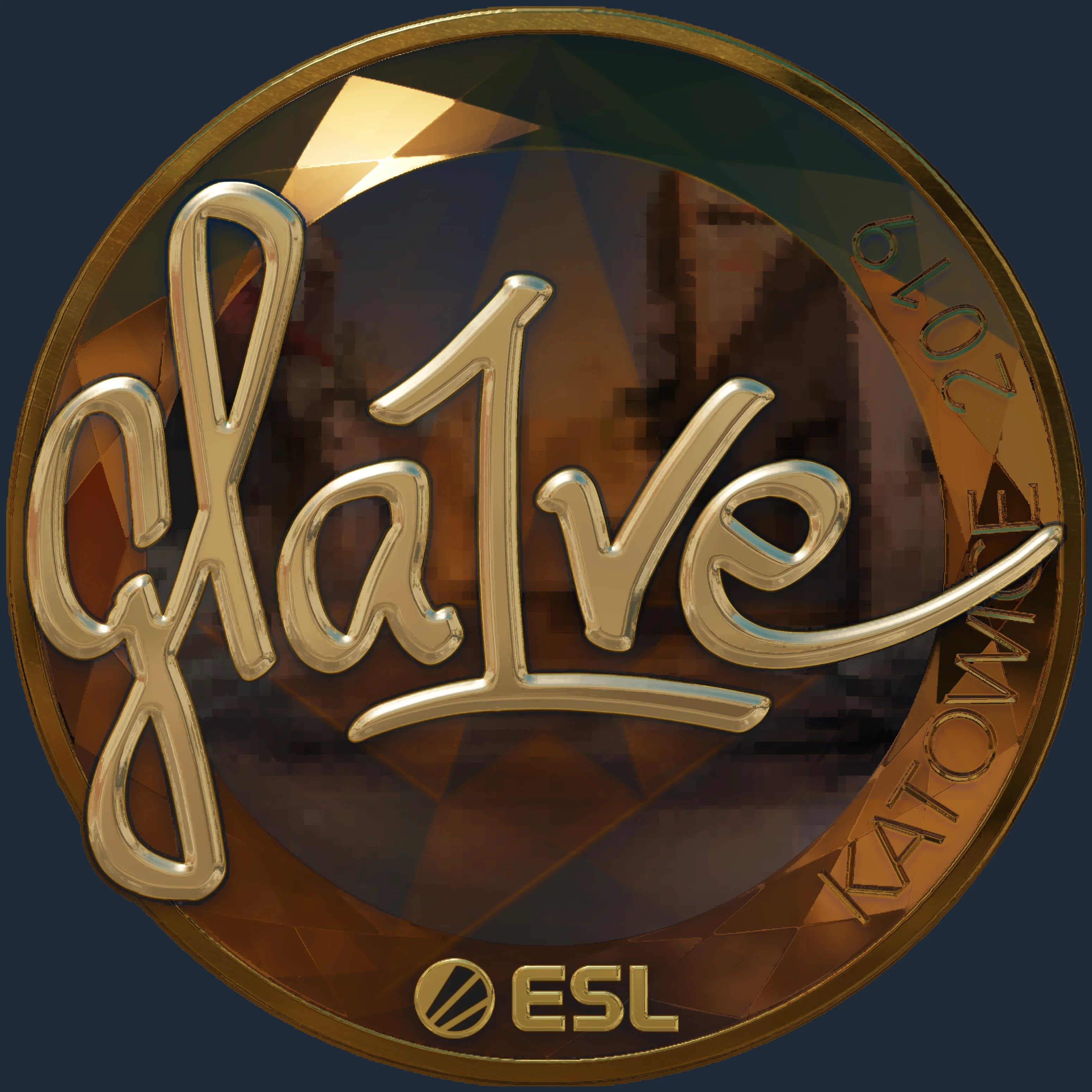 Sticker | gla1ve (Gold) | Katowice 2019 Image