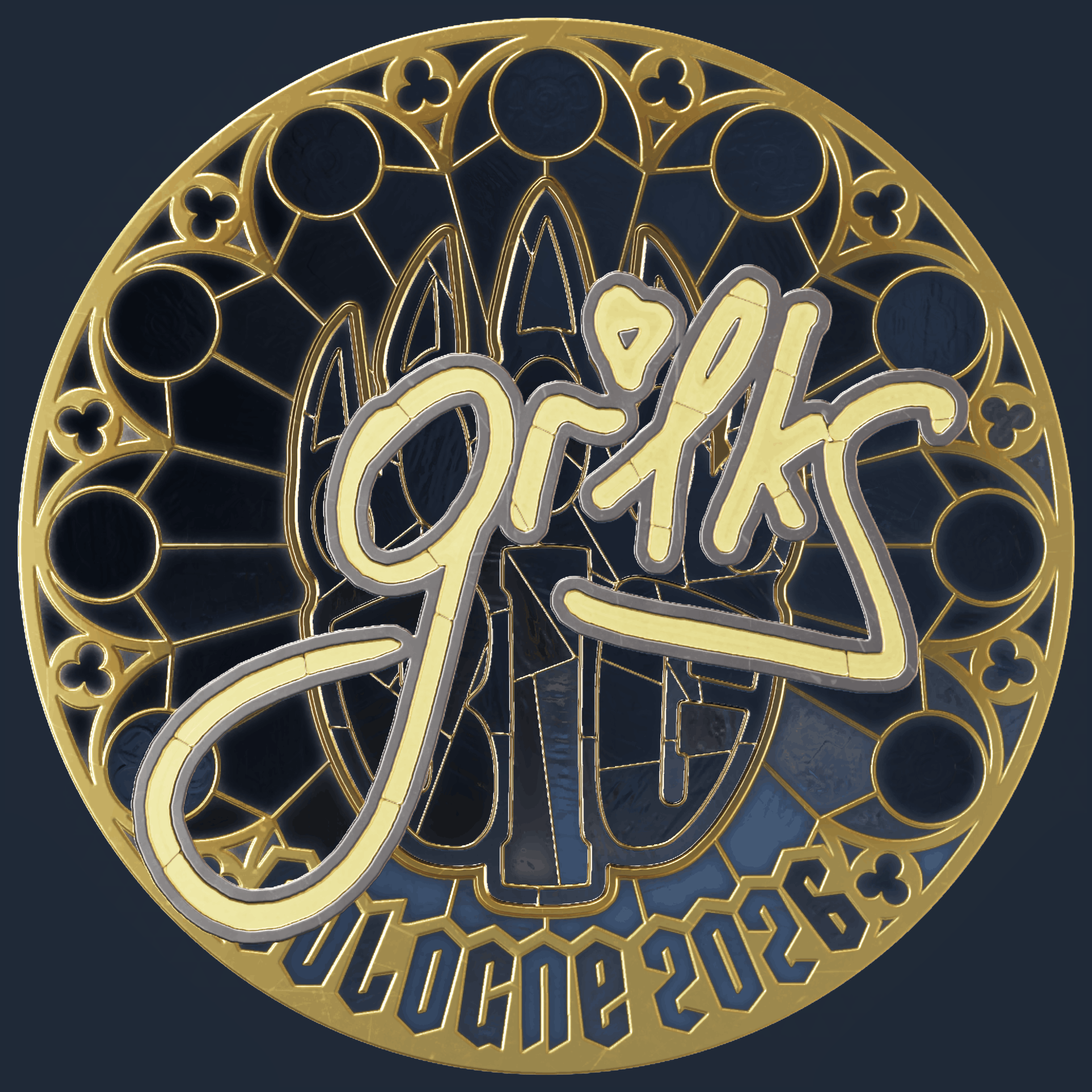 Sticker | gr1ks (Gold) | Cologne 2026 Image