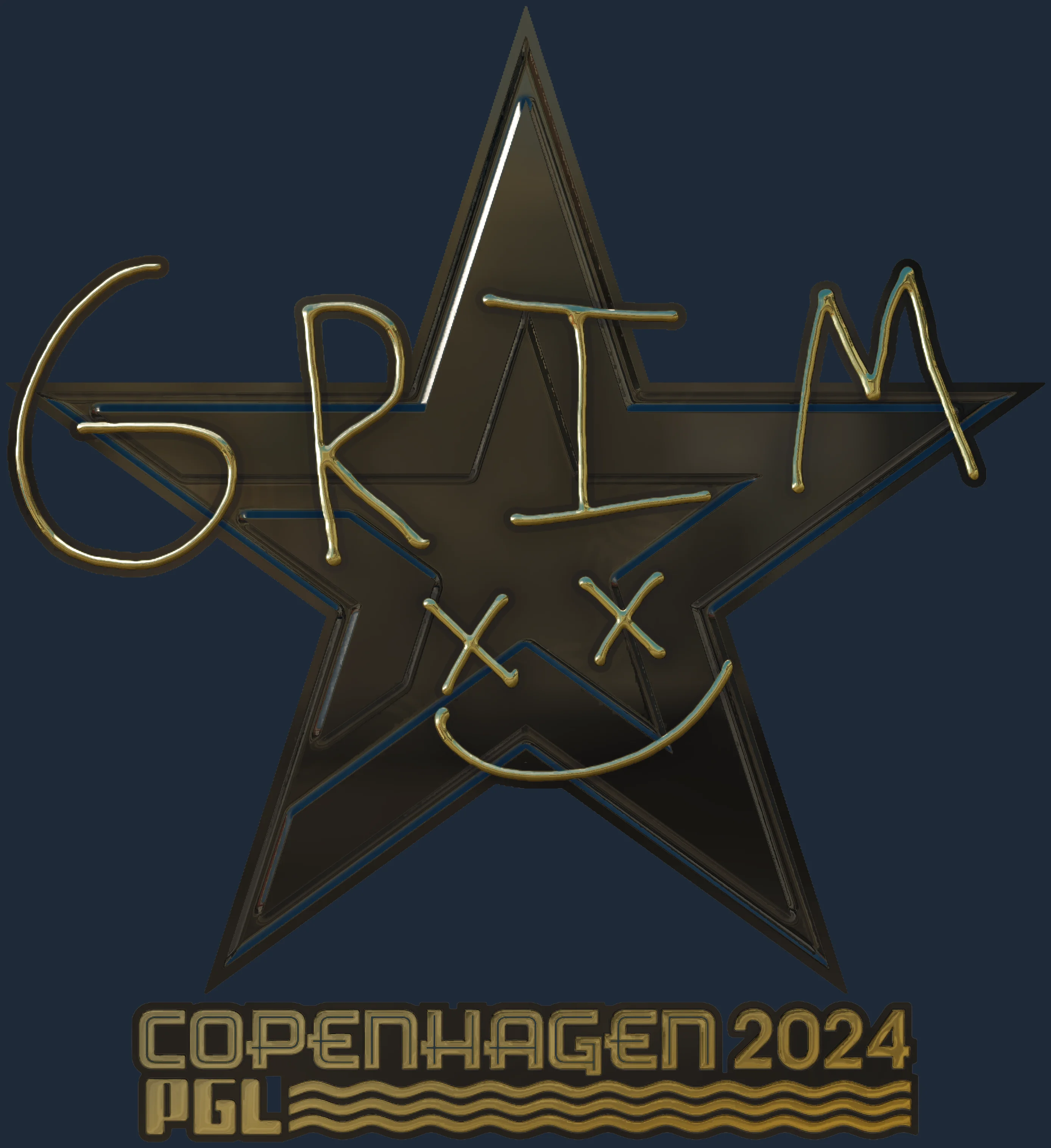Sticker | Grim (Gold) | Copenhagen 2024 Image