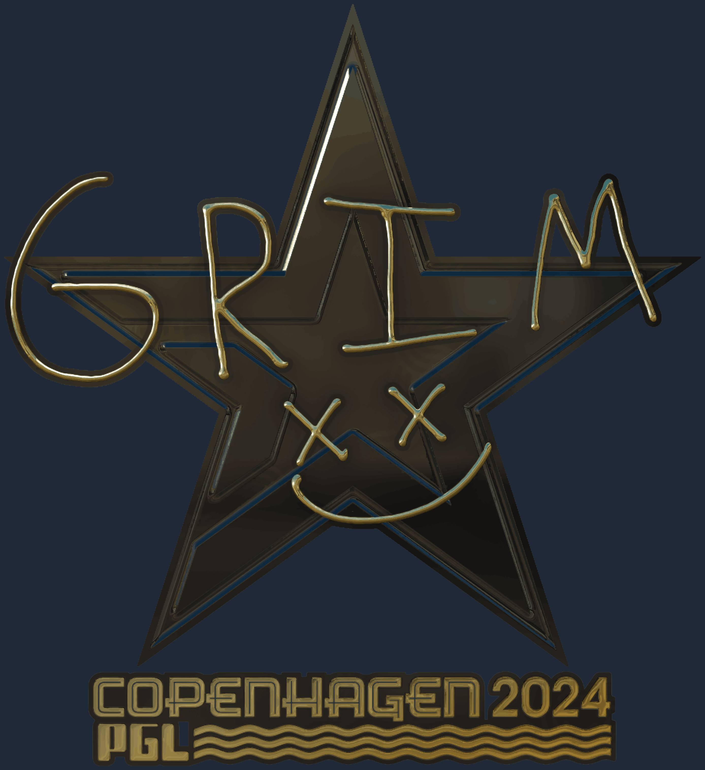 Sticker | Grim (Gold) | Copenhagen 2024 Image