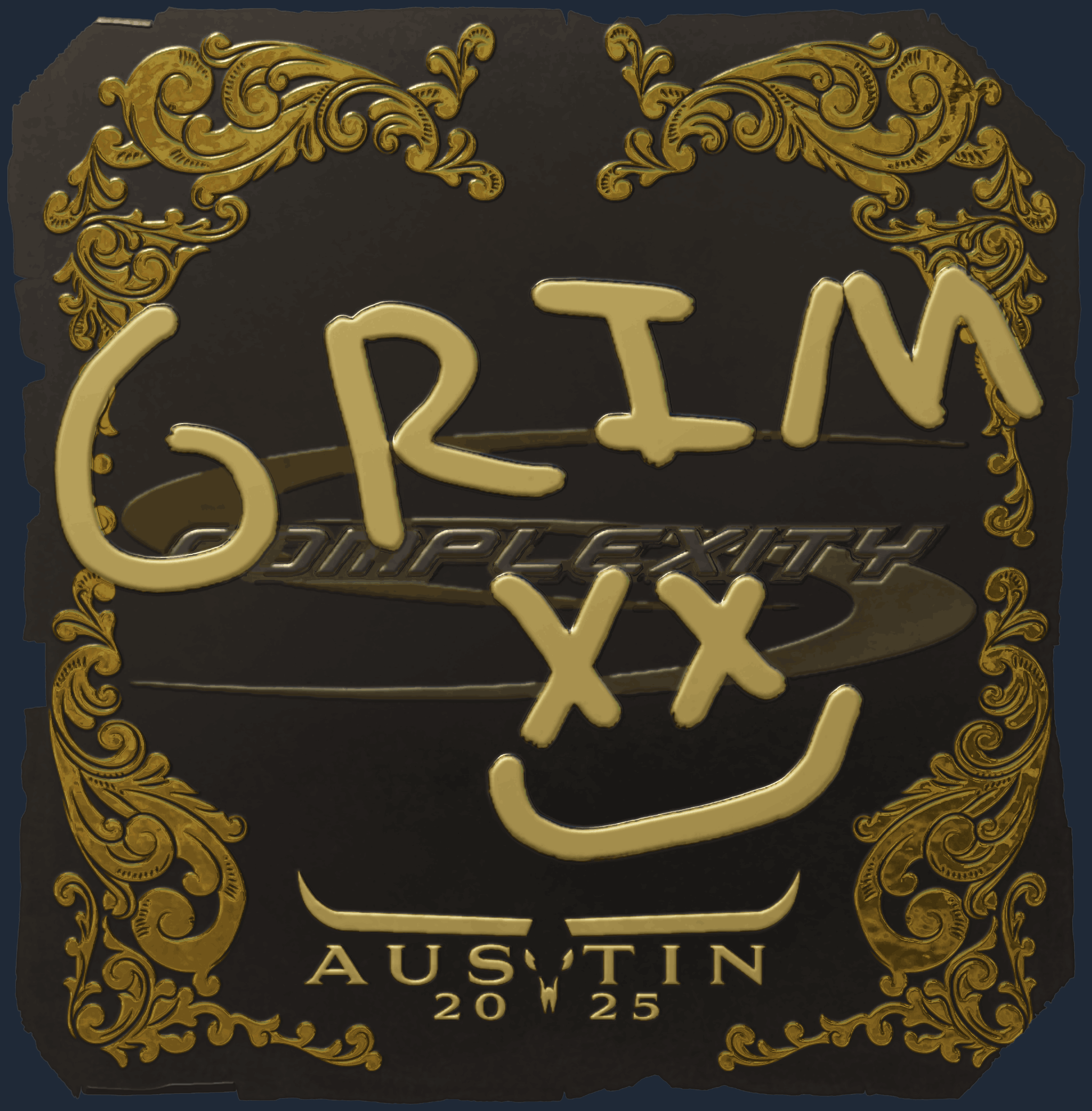 Sticker | Grim (Gold) | Austin 2025 Image