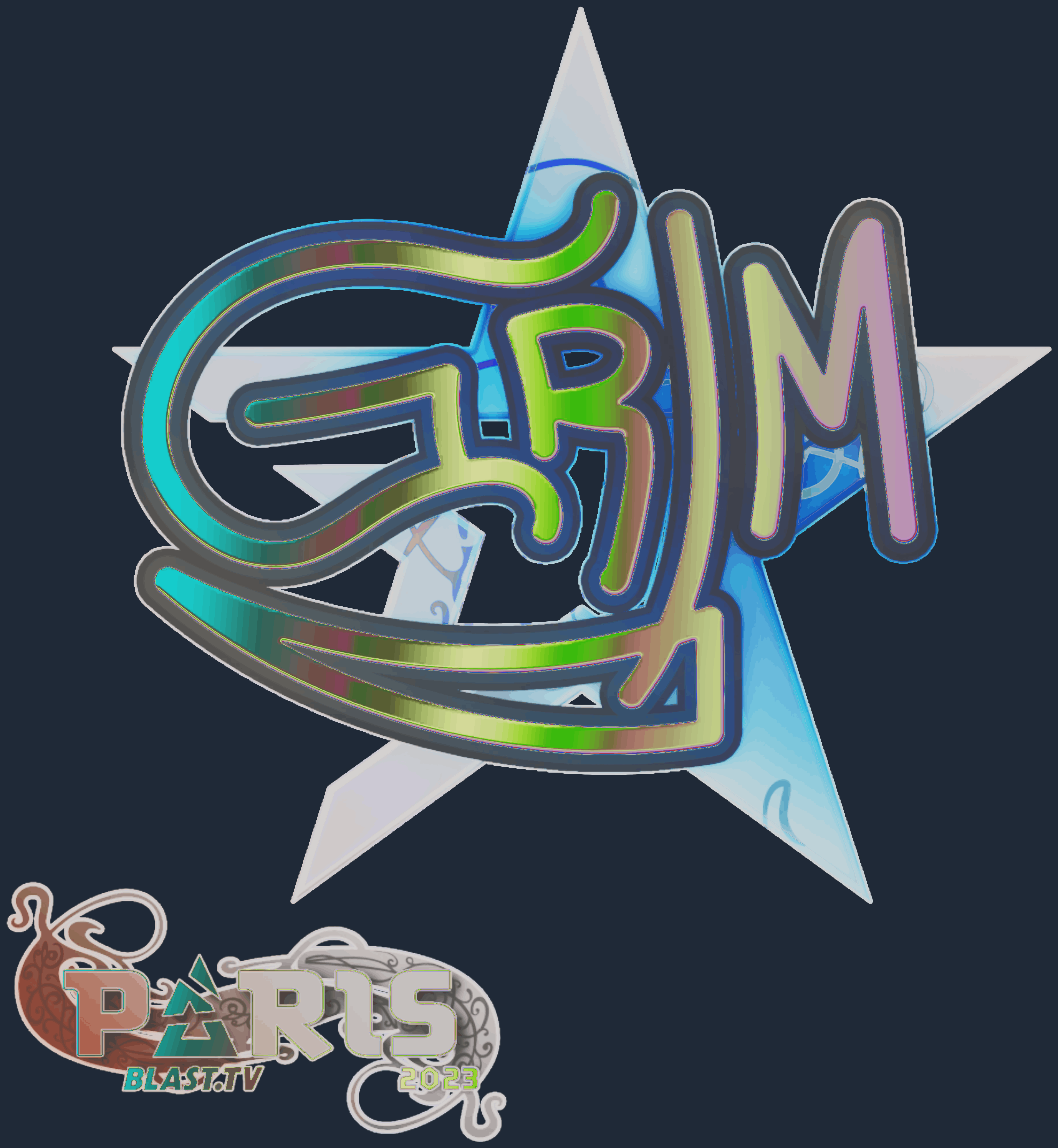 Sticker | Grim (Holo) | Paris 2023 Image