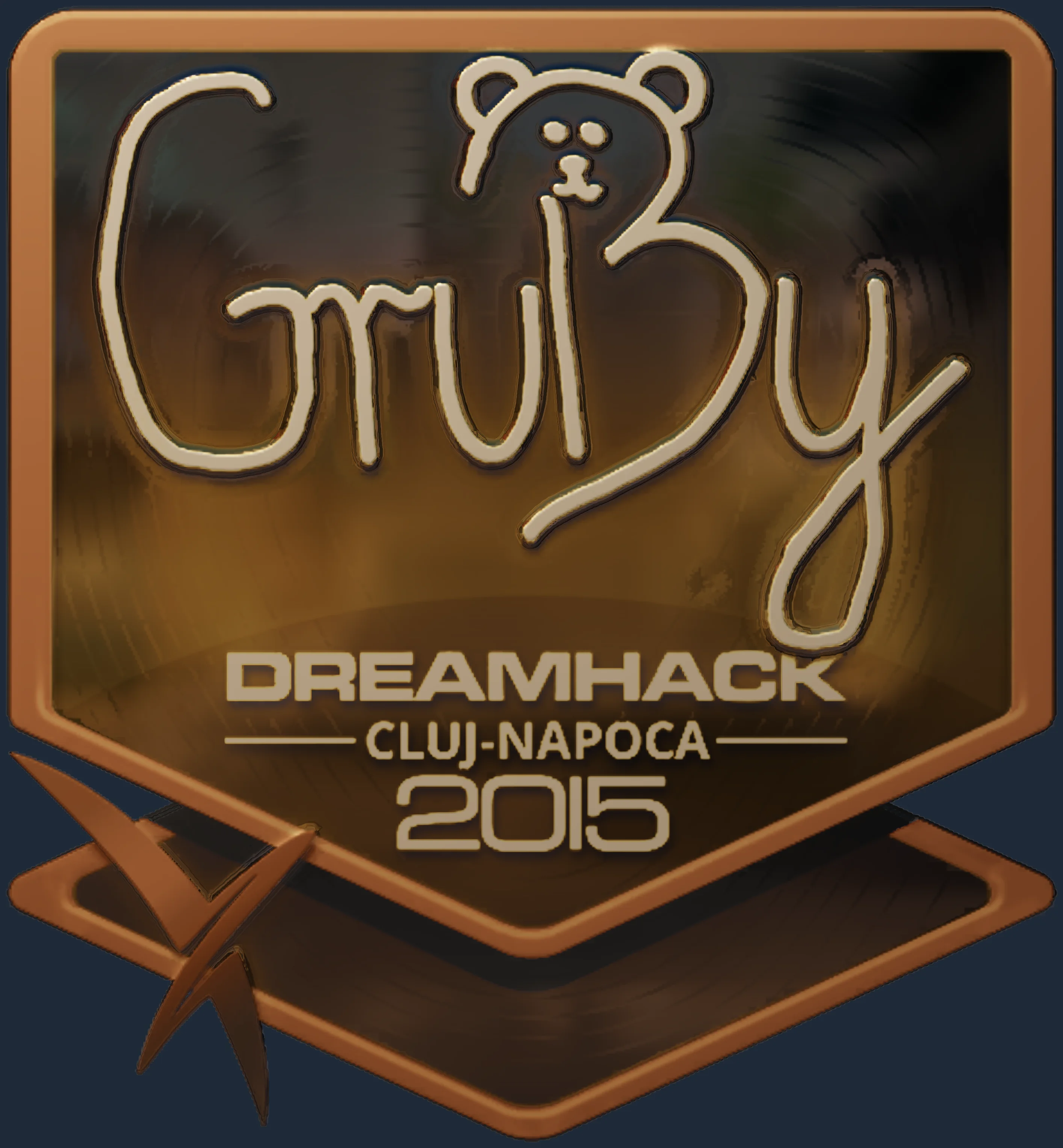 Sticker | GruBy (Gold) | Cluj-Napoca 2015 Image