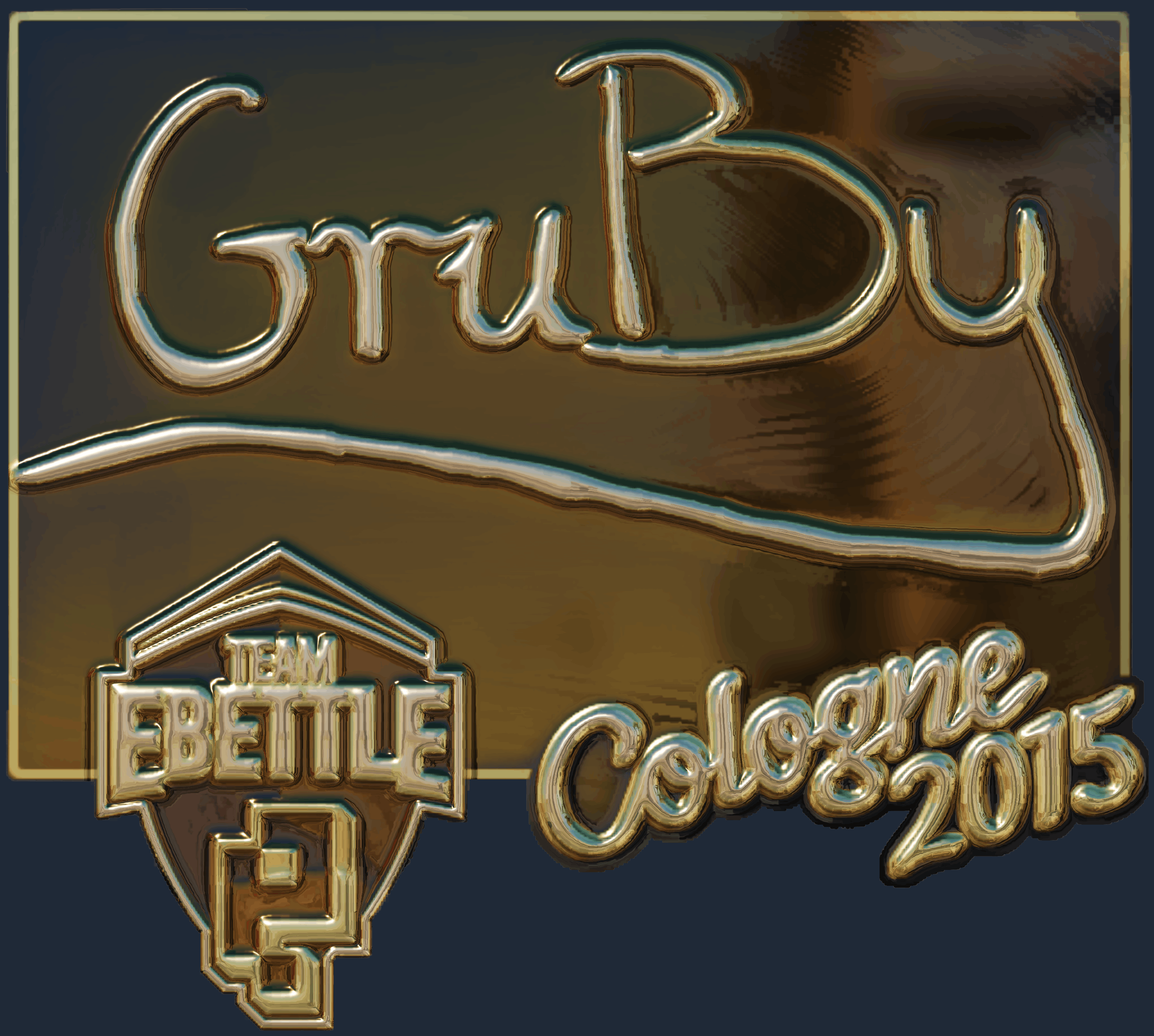 Sticker | GruBy (Gold) | Cologne 2015 Image