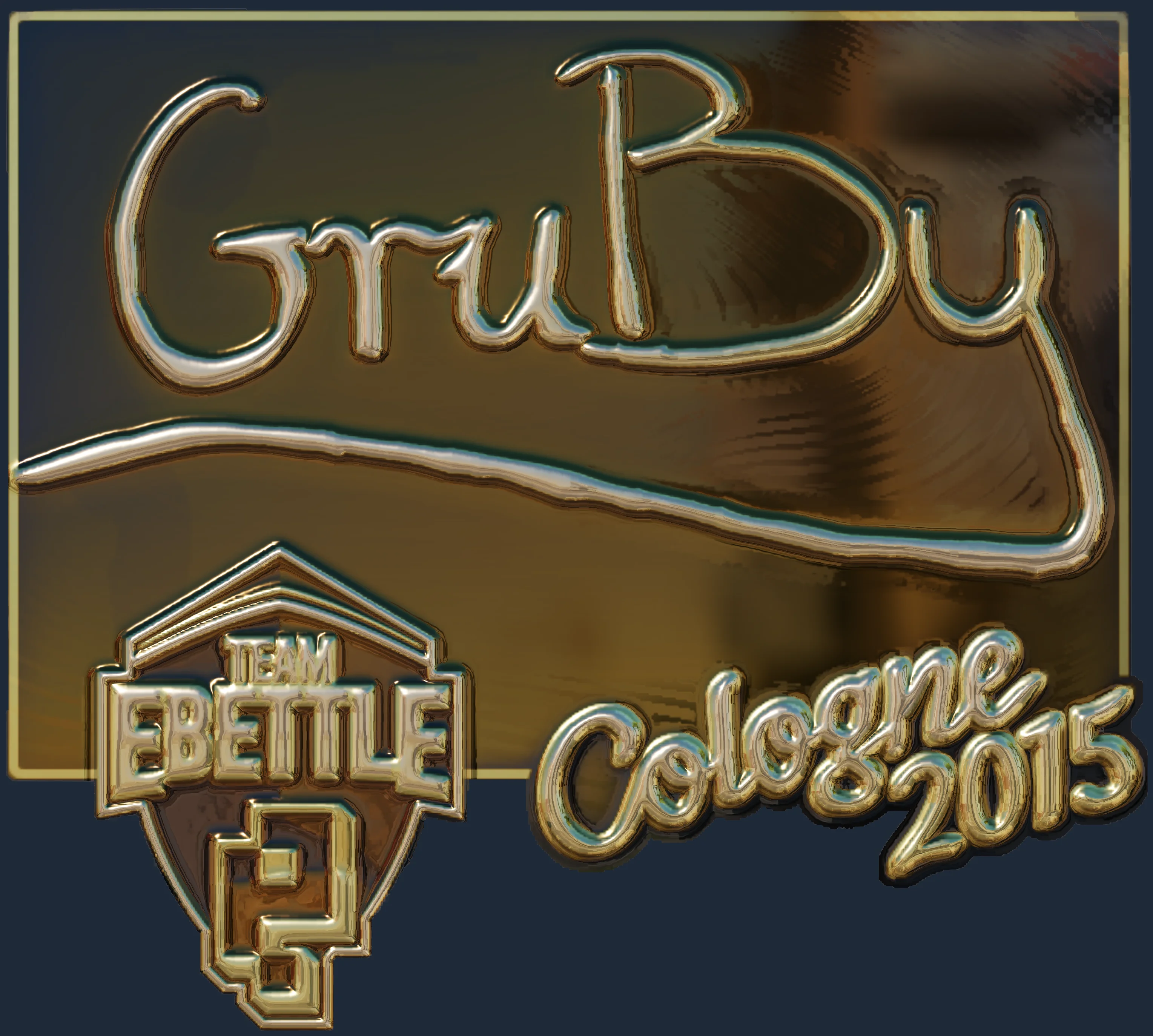 Sticker | GruBy (Gold) | Cologne 2015 Image