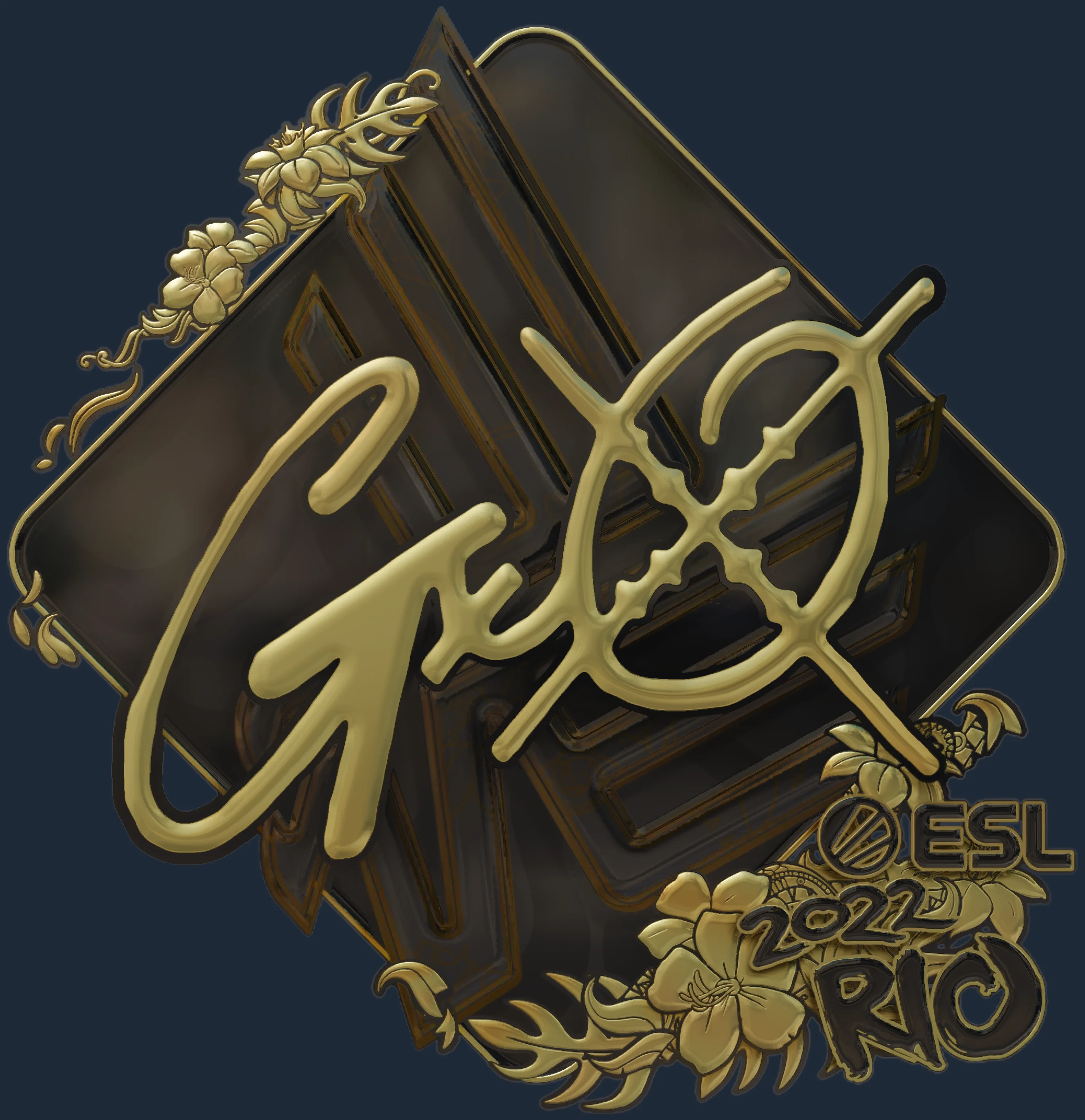 Sticker | gxx- (Gold) | Rio 2022 Image
