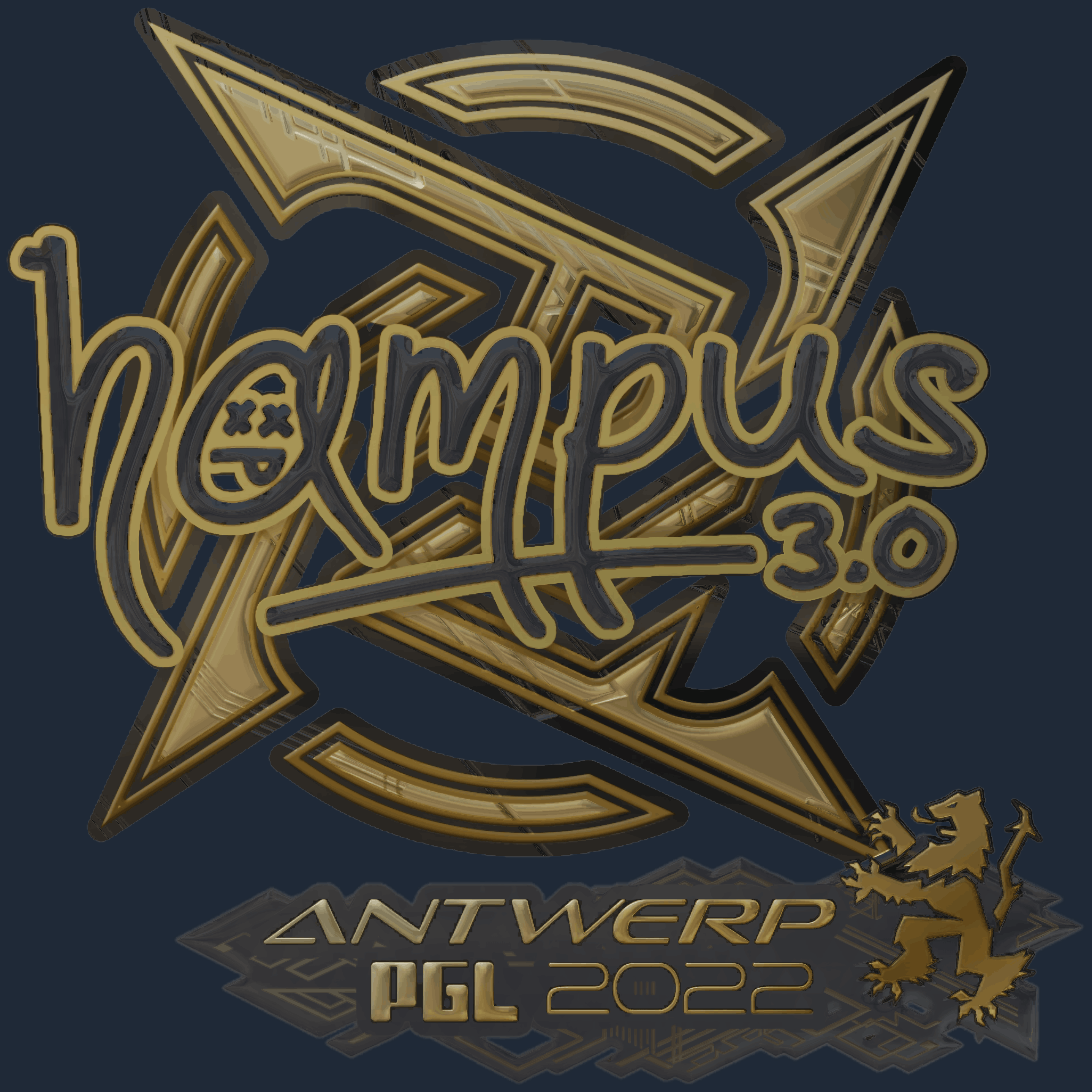 Sticker | hampus (Gold) | Antwerp 2022 Image