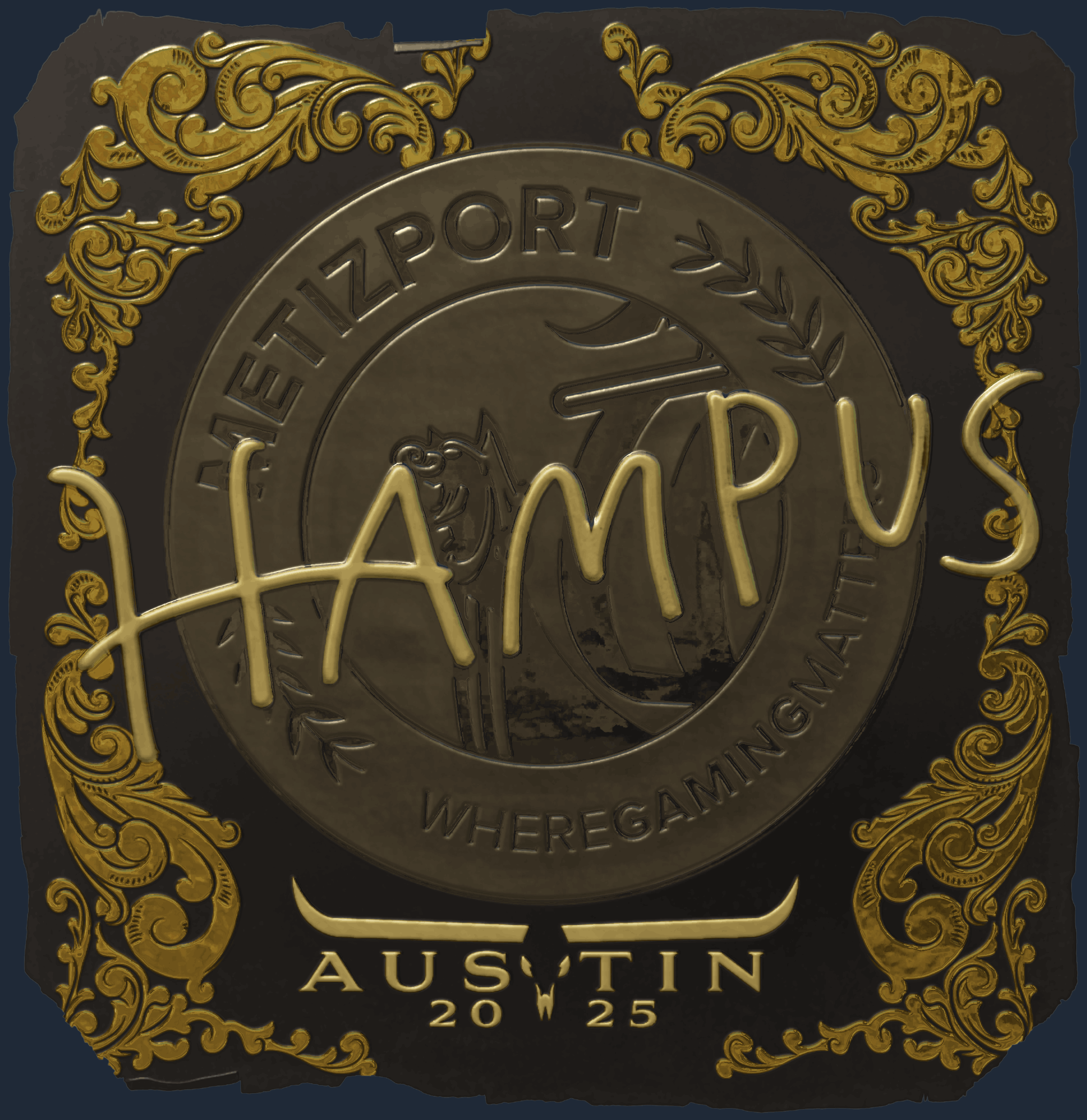 Sticker | hampus (Gold) | Austin 2025 Image