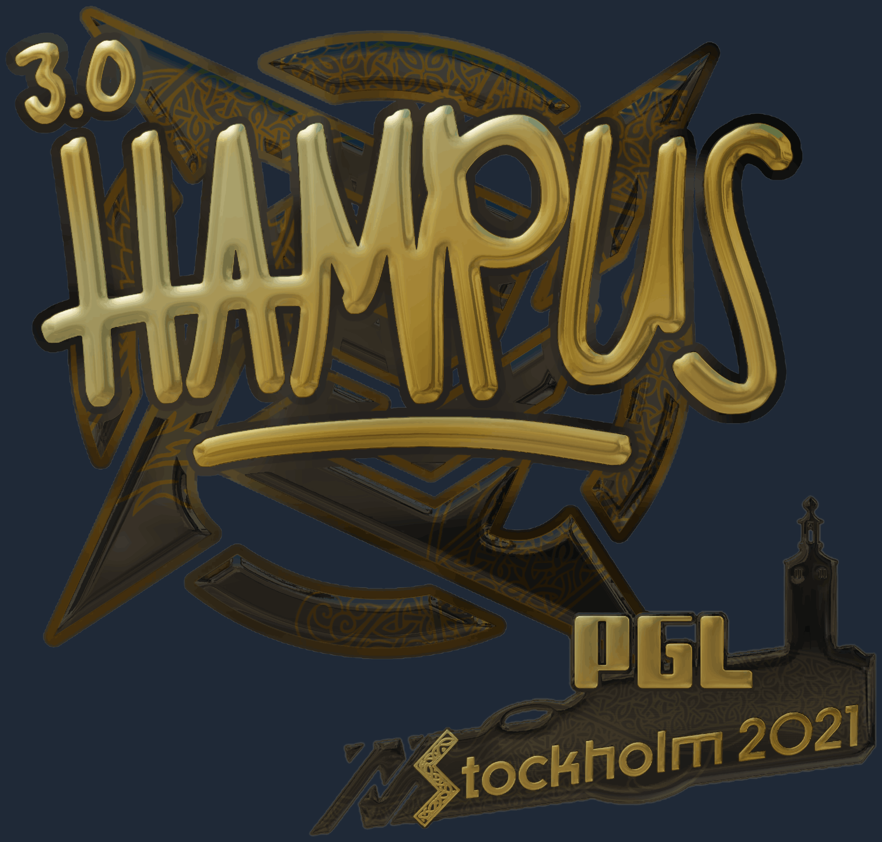 Sticker | hampus (Gold) | Stockholm 2021 Screenshot