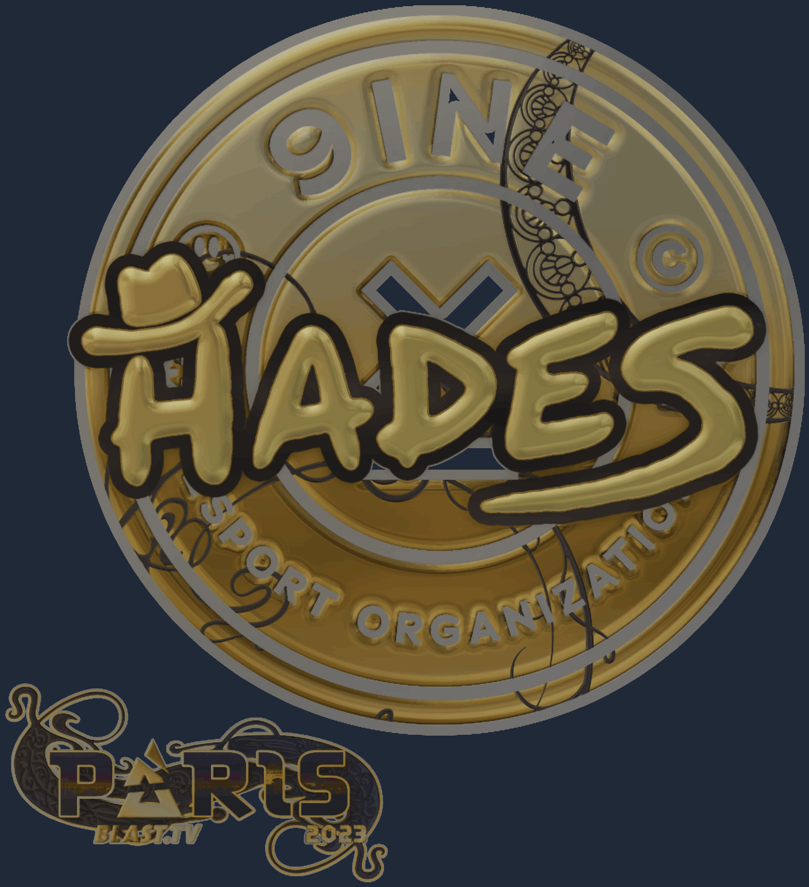 Sticker | hades (Gold) | Paris 2023 Image