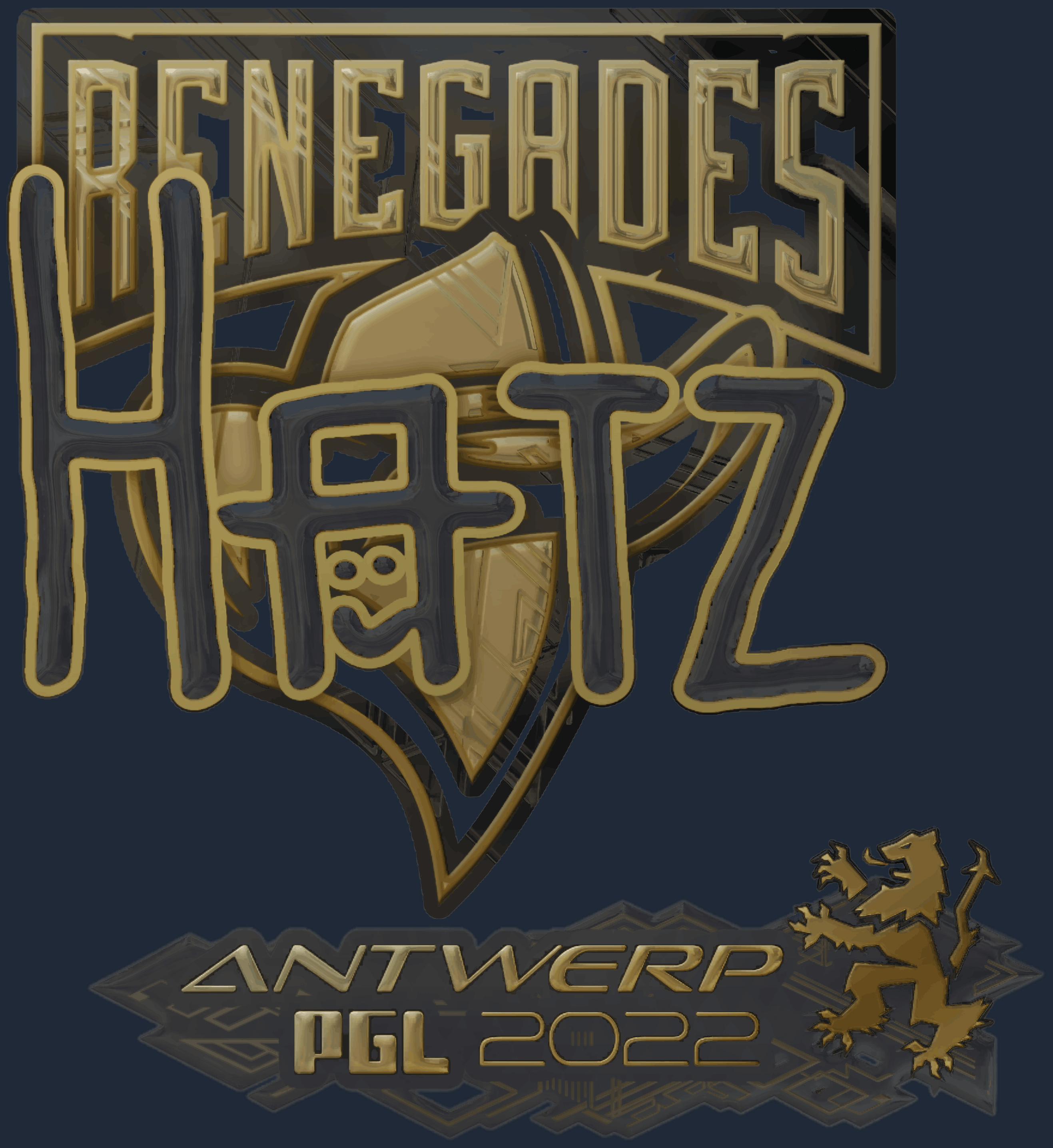 Sticker | hatz (Gold) | Antwerp 2022 Image