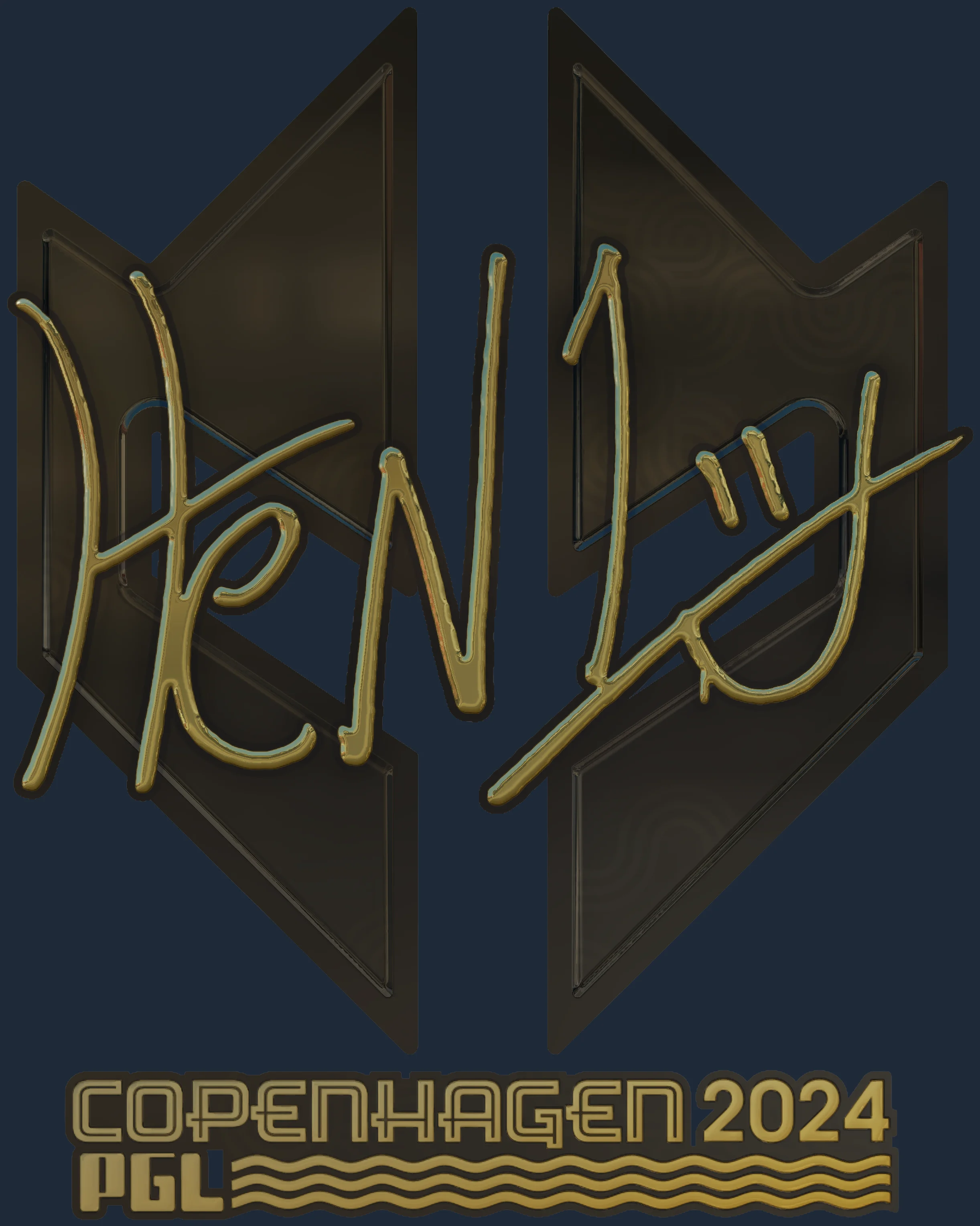 Sticker | HEN1 (Gold) | Copenhagen 2024 Image