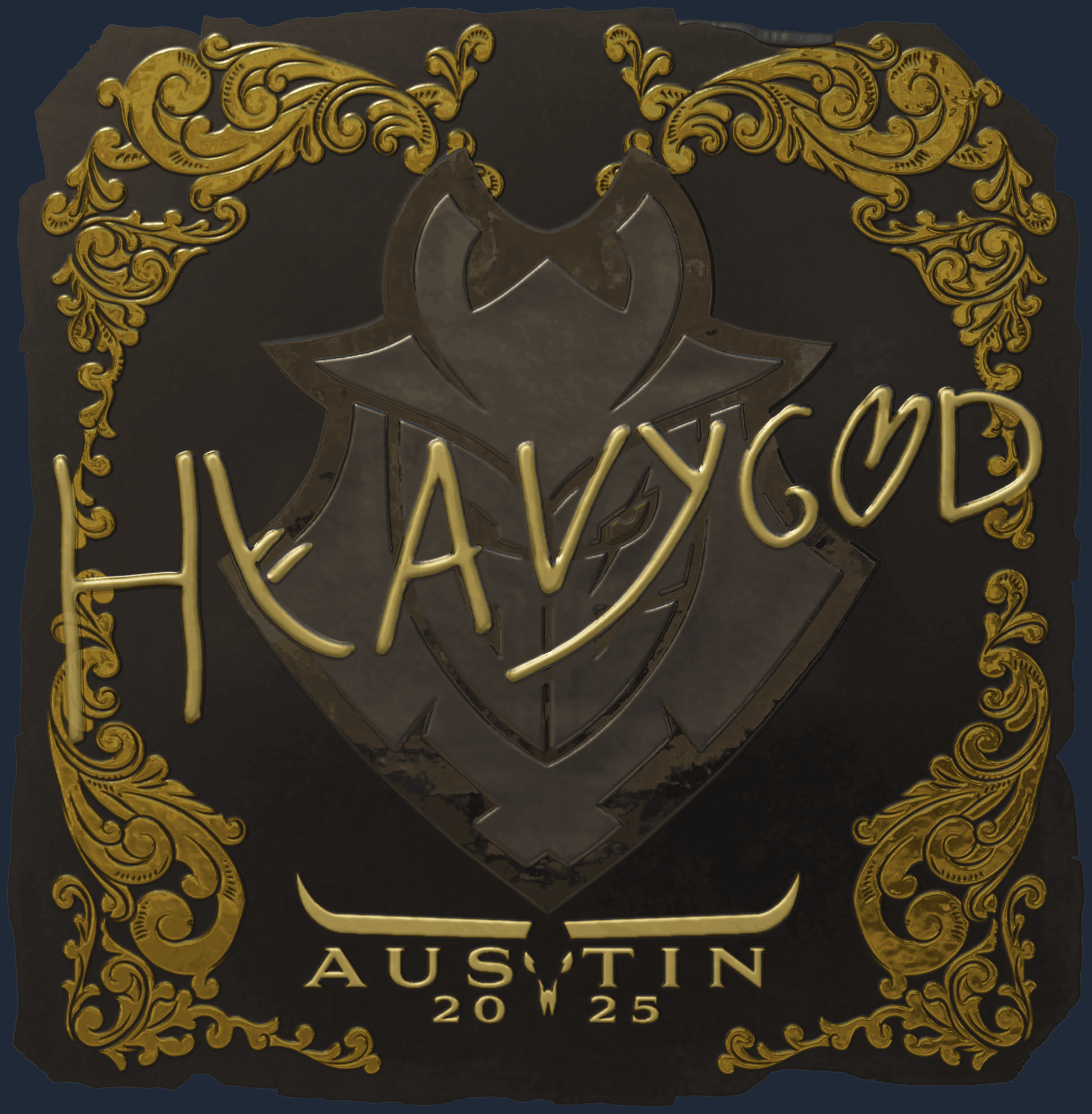 Sticker | Heavygod (Gold) | Austin 2025 Image