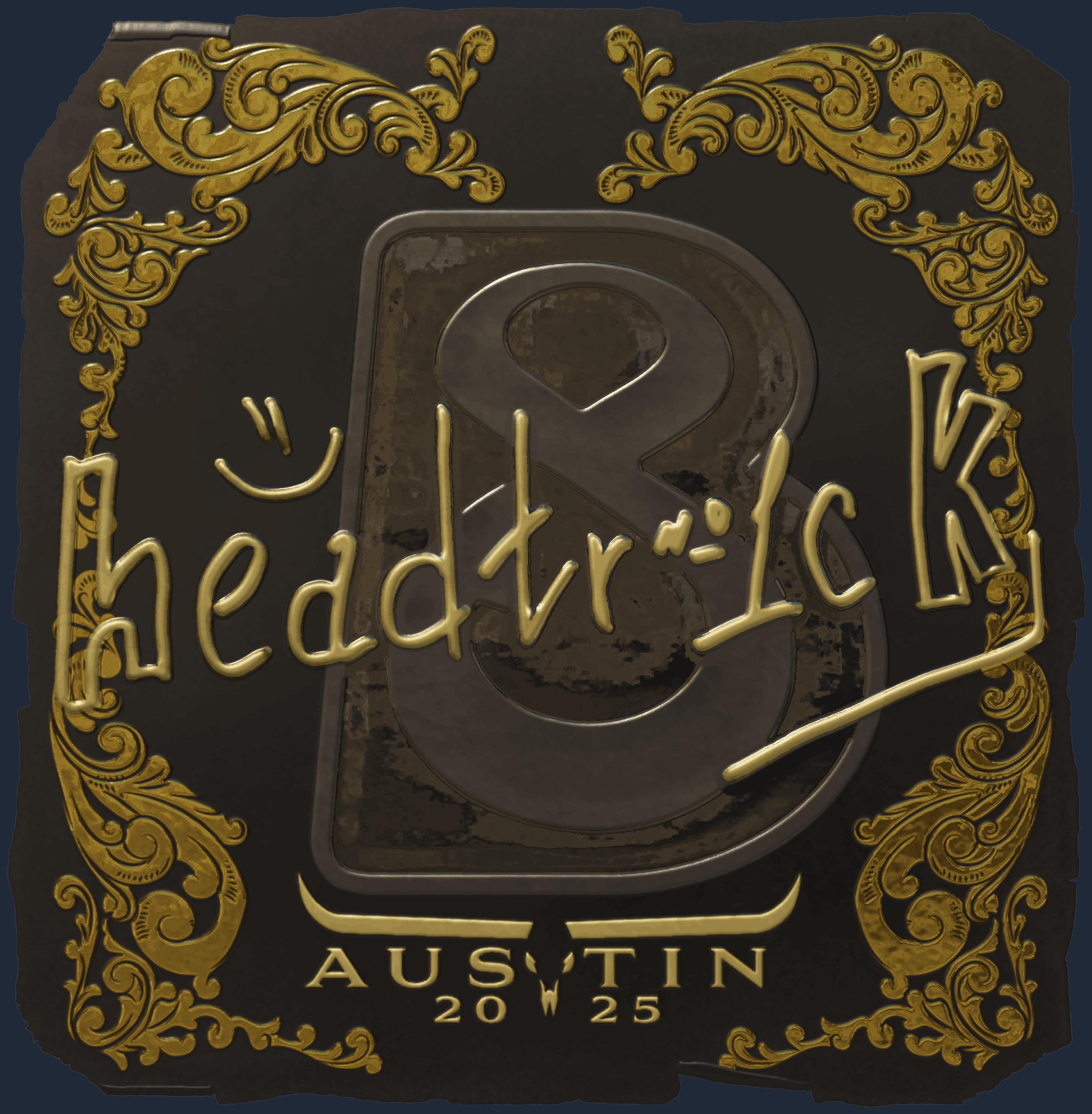 Sticker | headtr1ck (Gold) | Austin 2025 Image