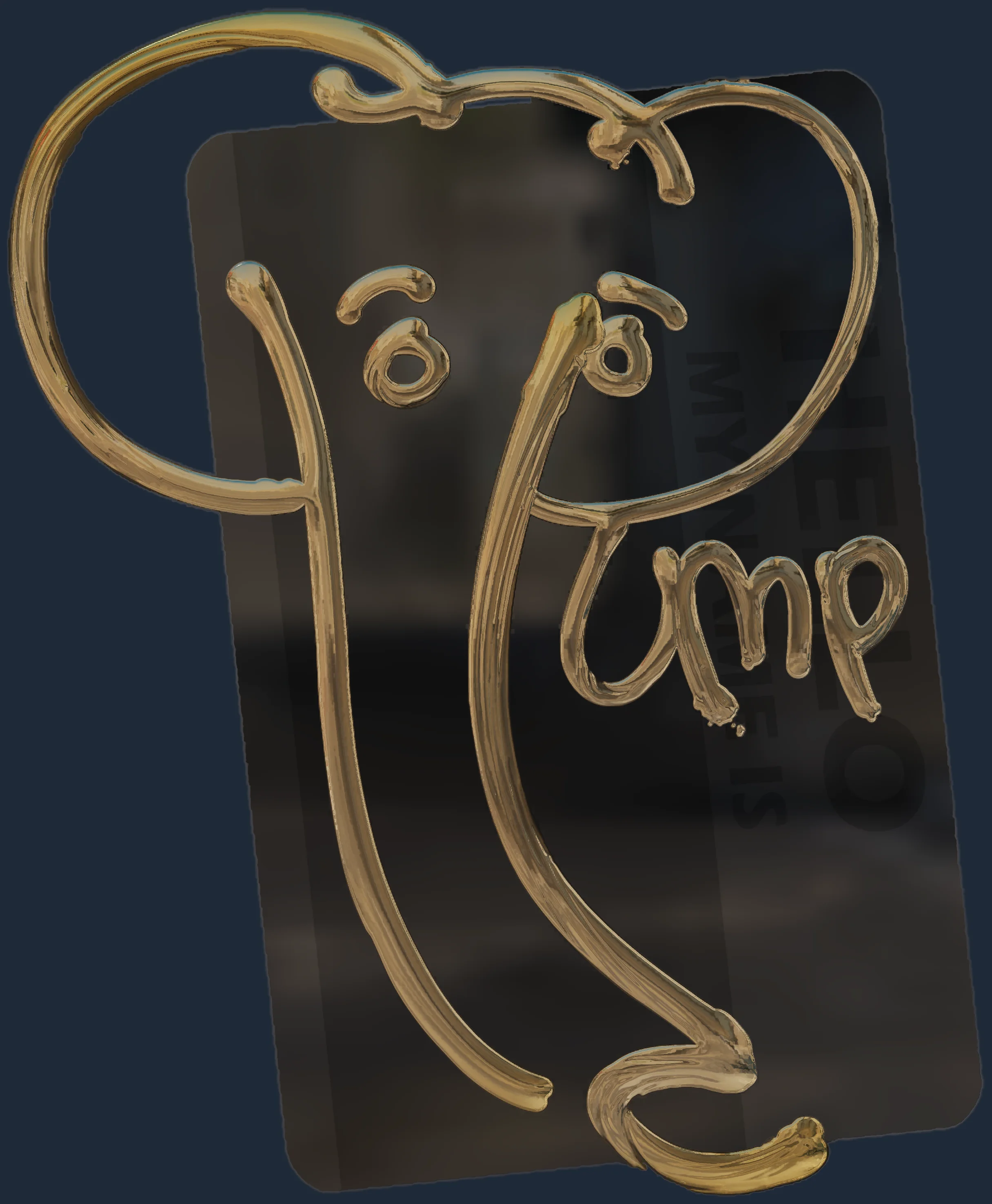 Sticker | Hello UMP-45 (Gold) Image