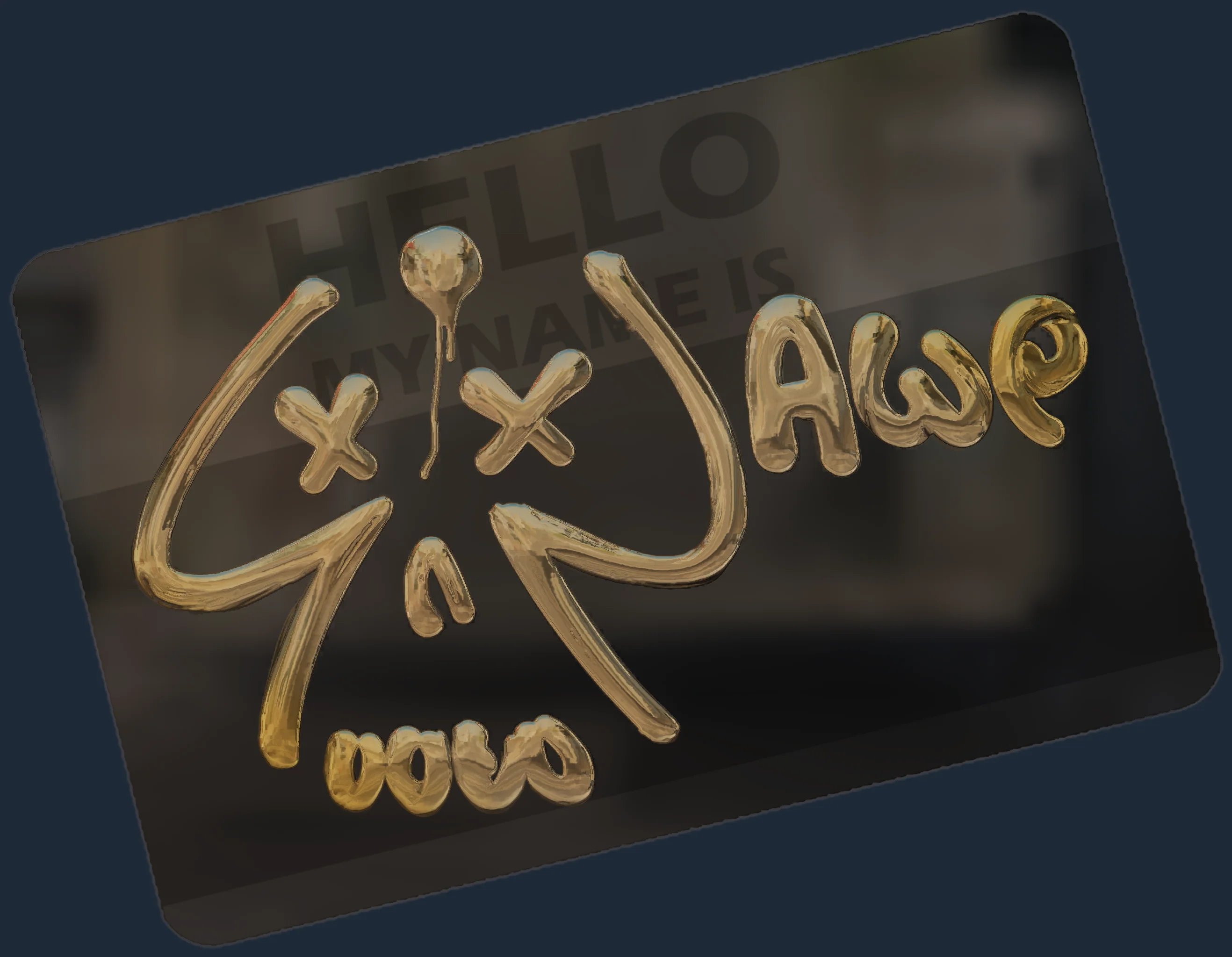 Sticker | Hello AWP (Gold) Image
