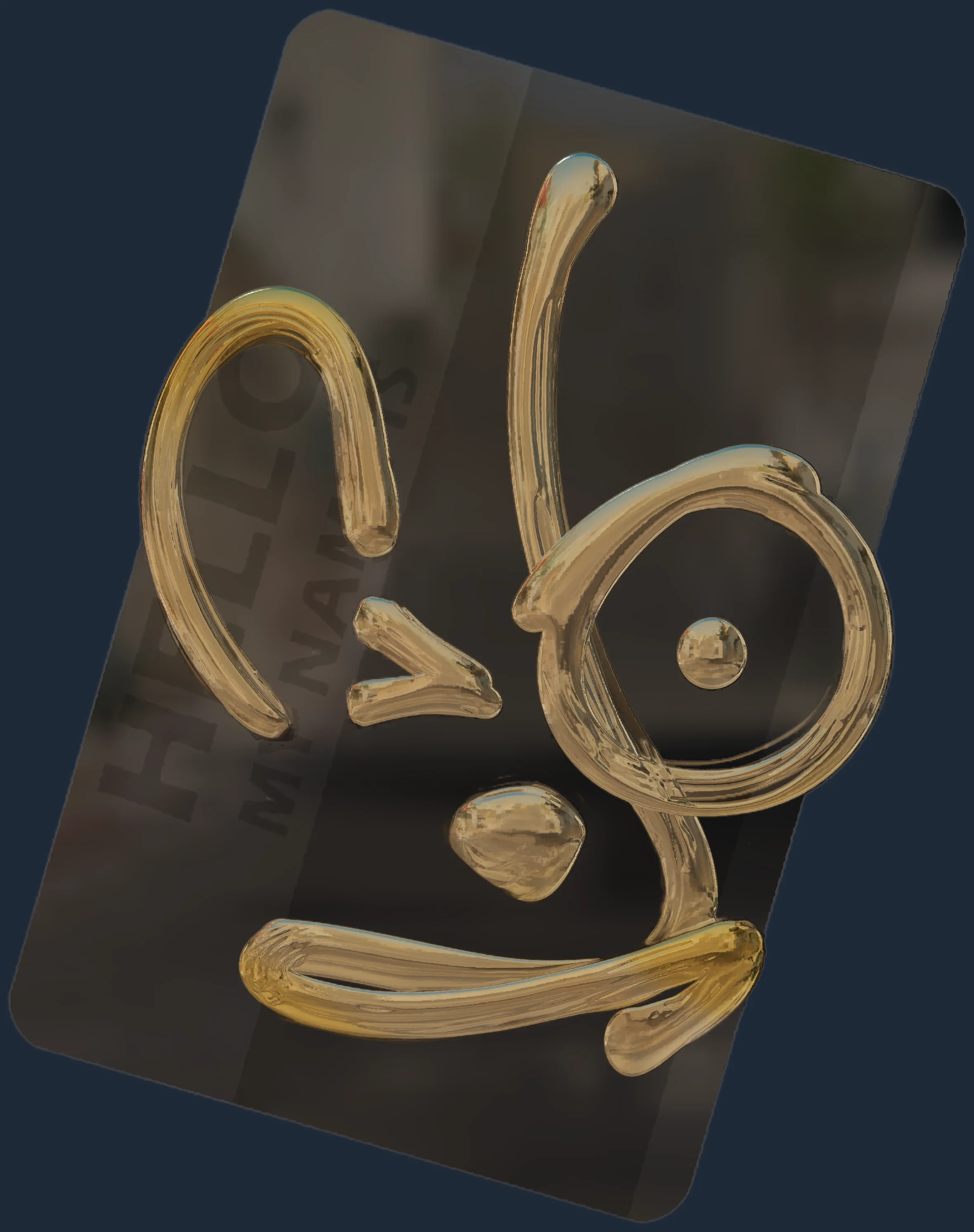 Sticker | Hello AUG (Gold) Image