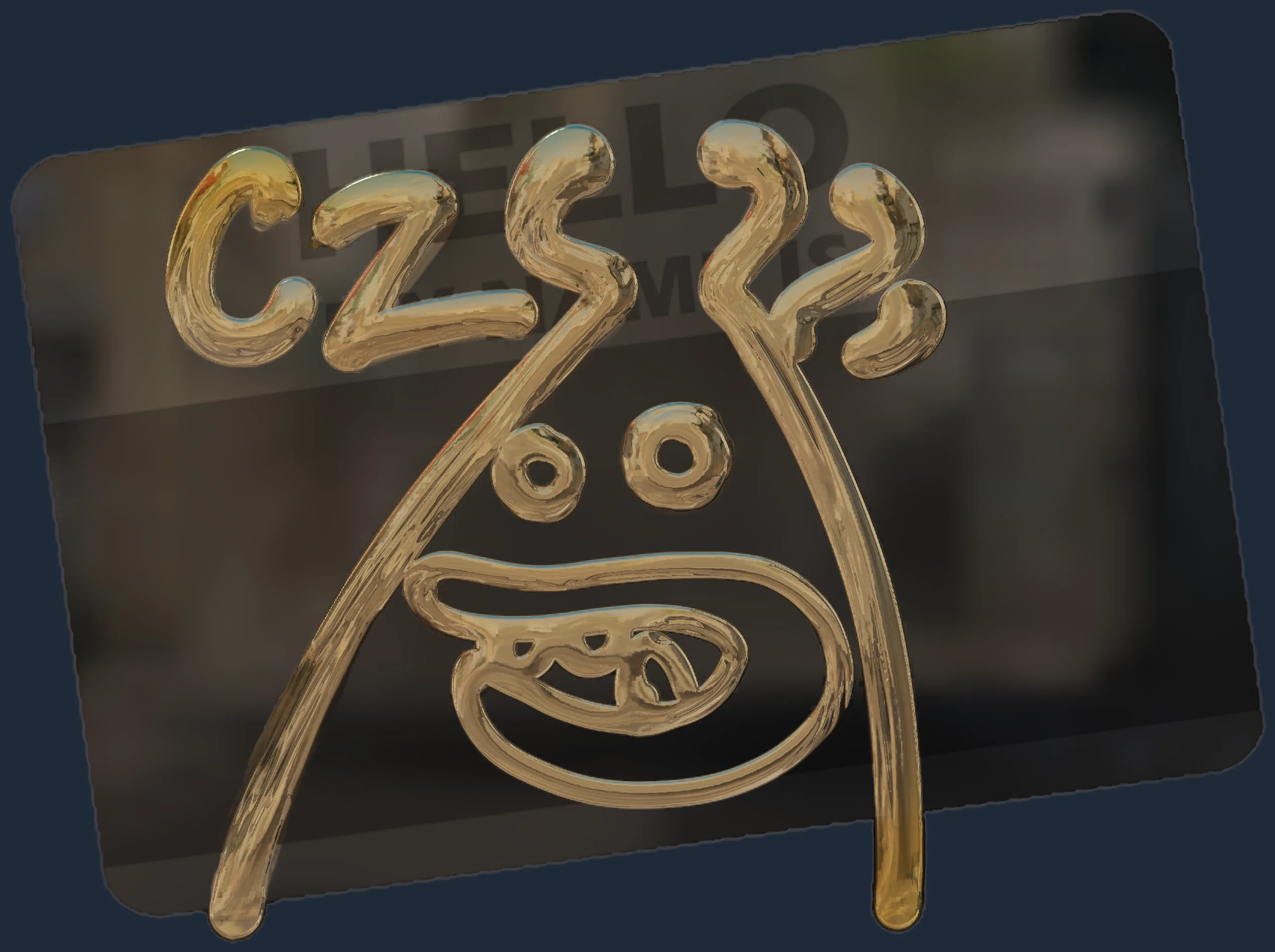 Sticker | Hello CZ75-Auto (Gold) Image