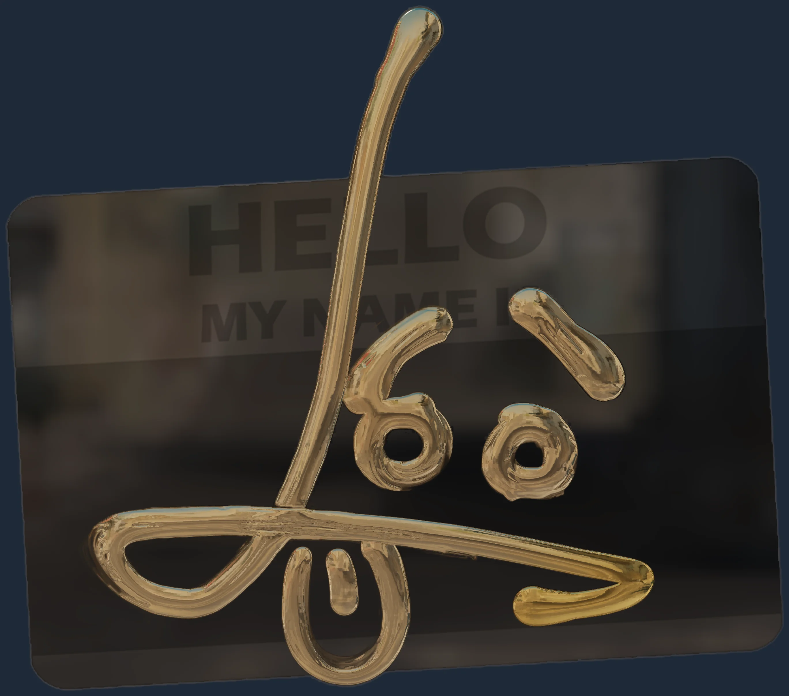 Sticker | Hello SG 553 (Gold) Image