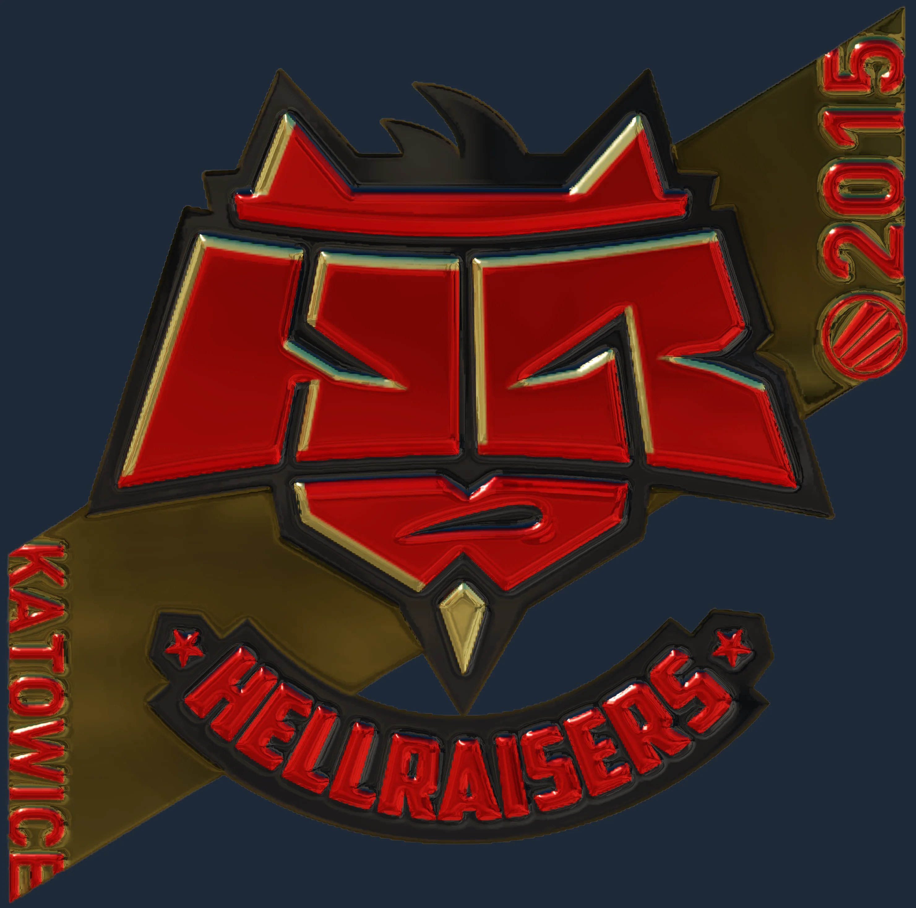 Sticker | HellRaisers (Gold) | Katowice 2015 Image