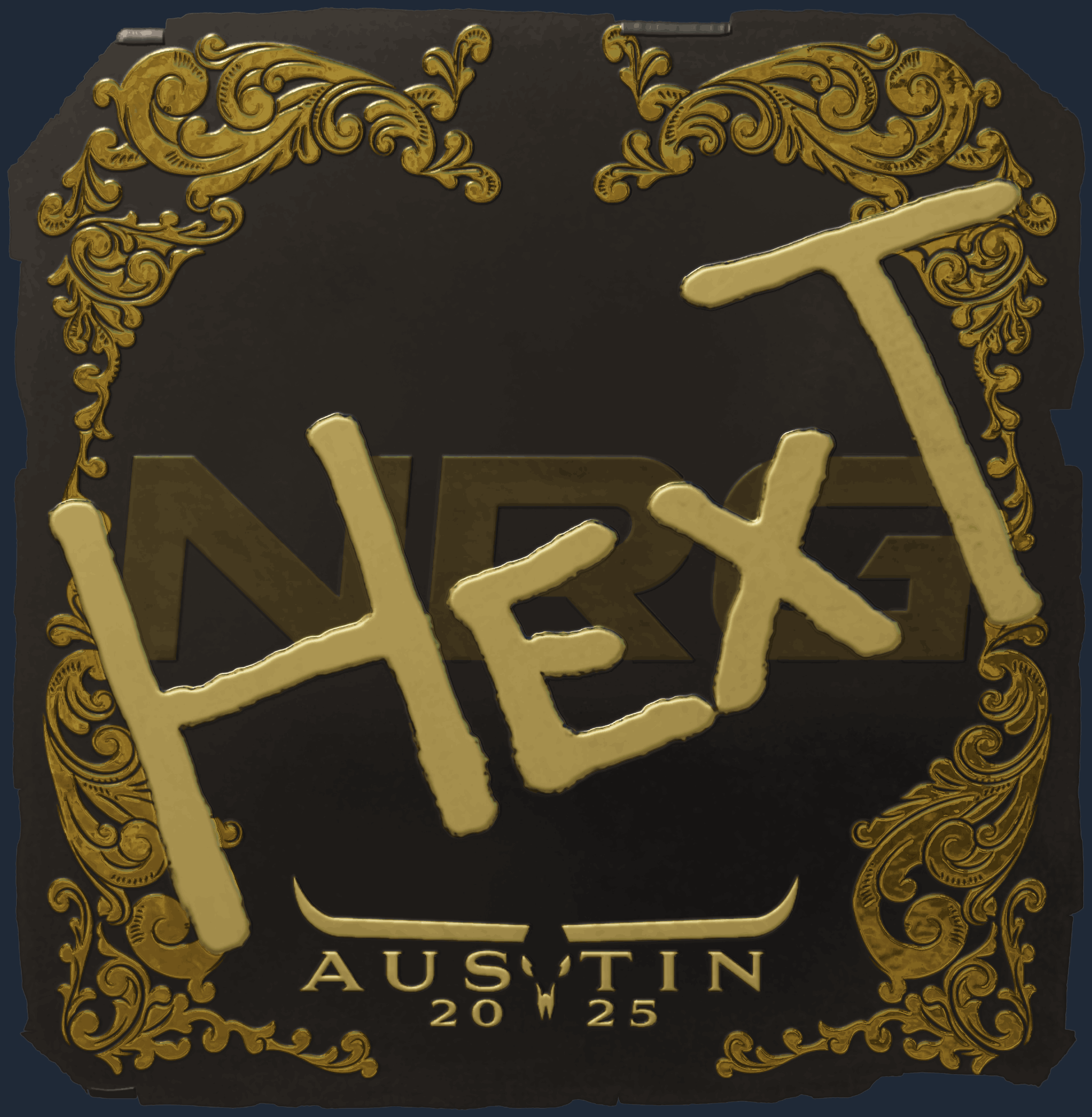 Sticker | HexT (Gold) | Austin 2025 Image