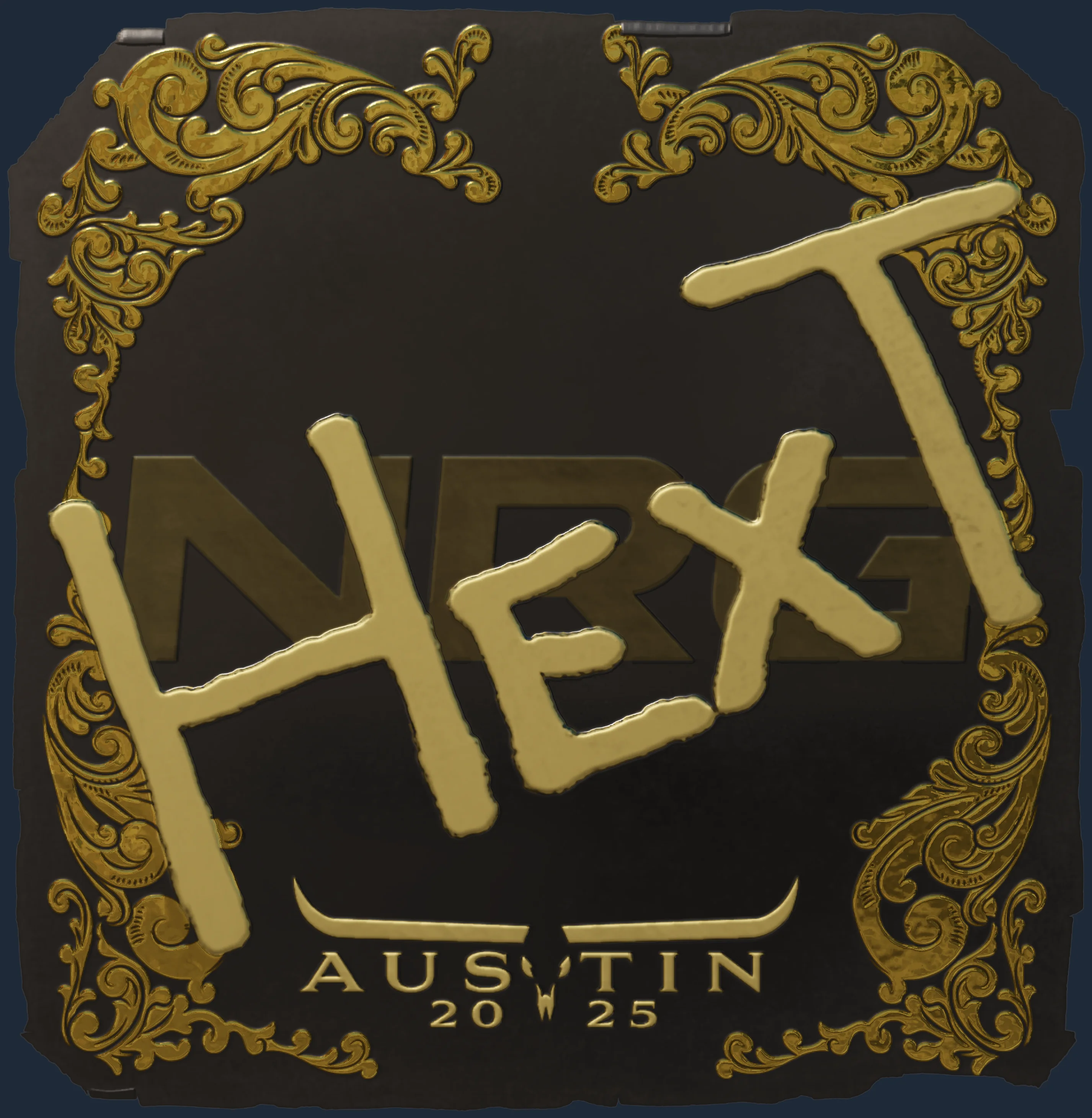 Sticker | HexT (Gold) | Austin 2025 Image