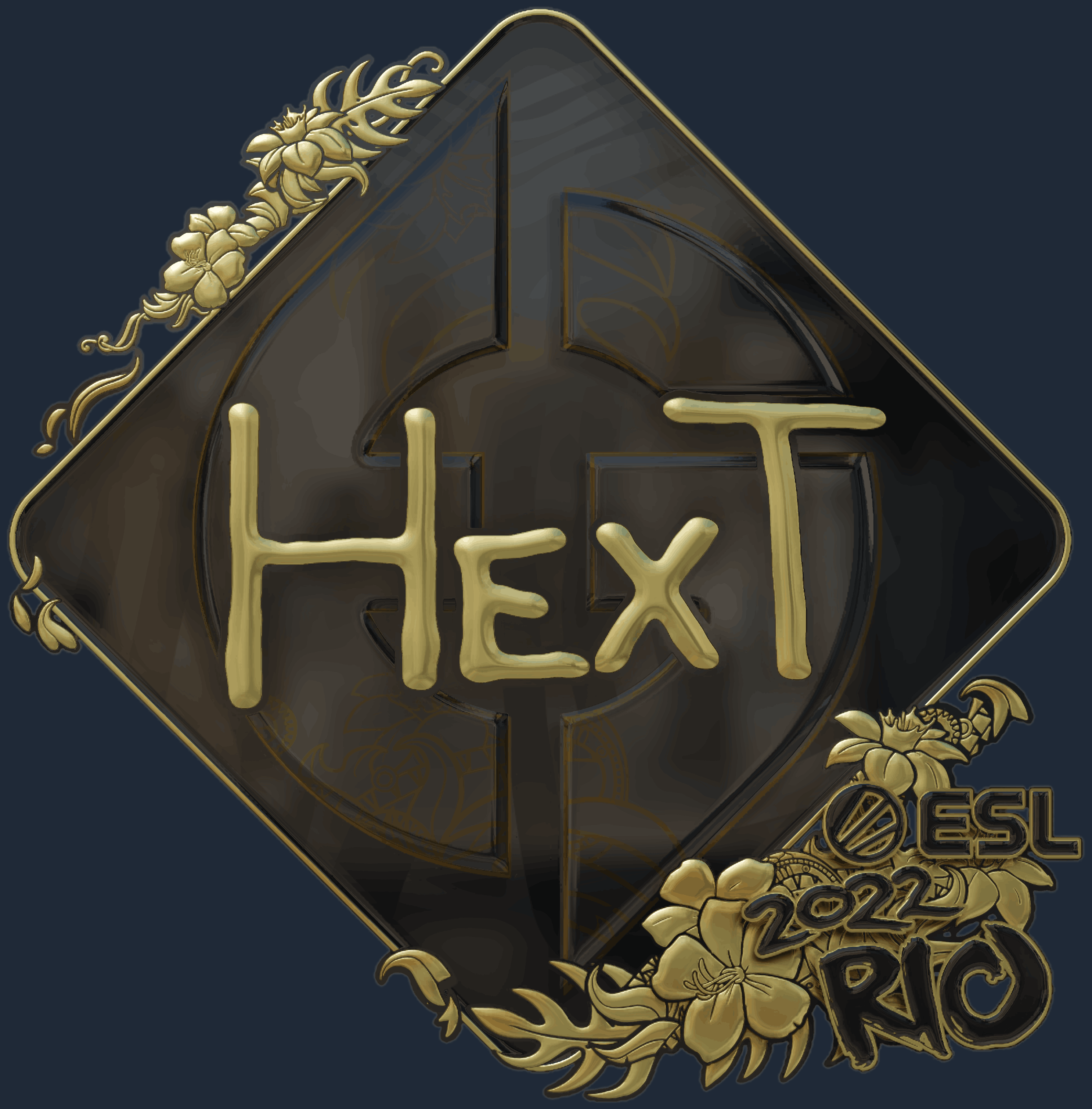 Sticker | HexT (Gold) | Rio 2022 Image