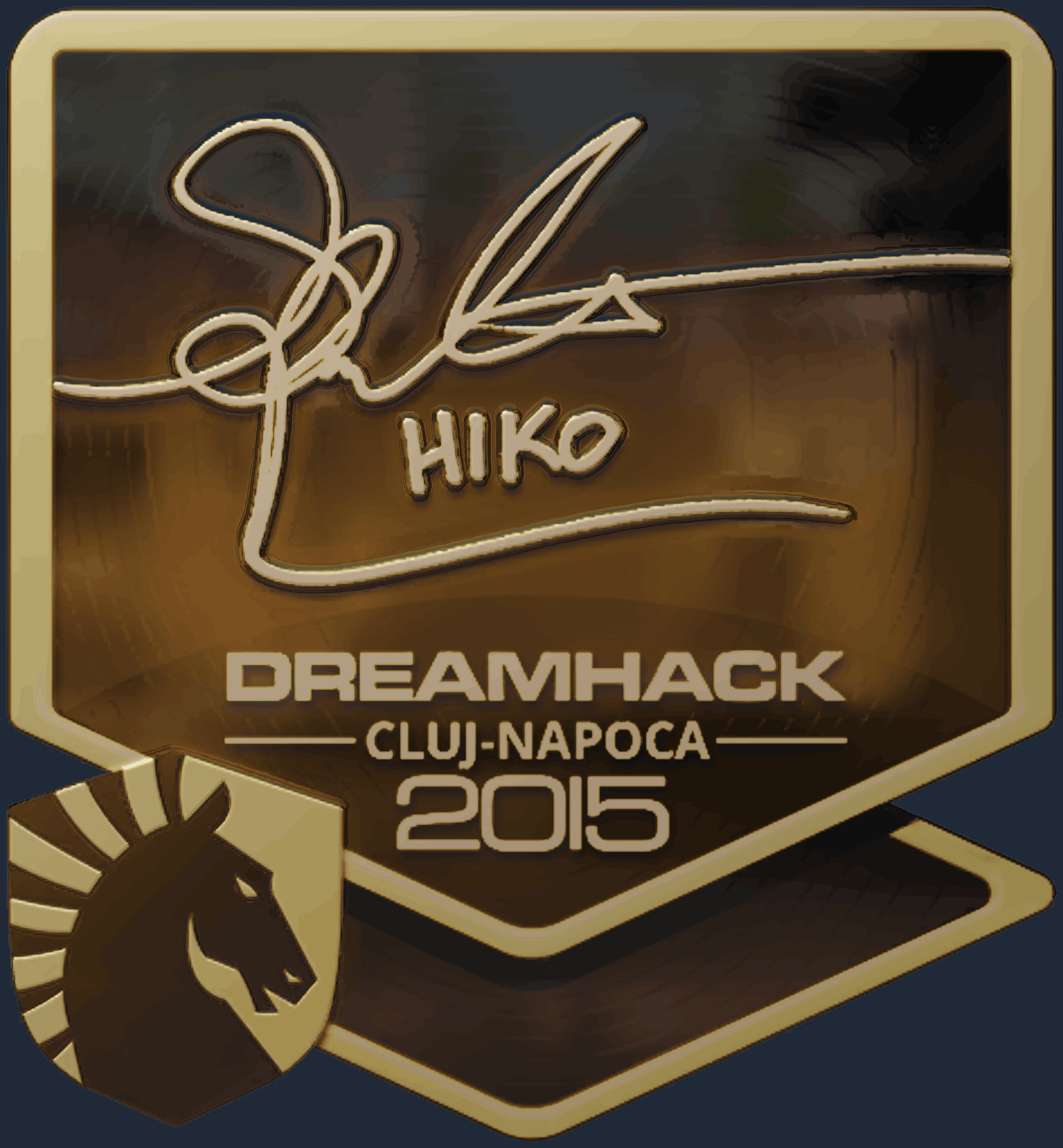 Sticker | Hiko (Gold) | Cluj-Napoca 2015 Image